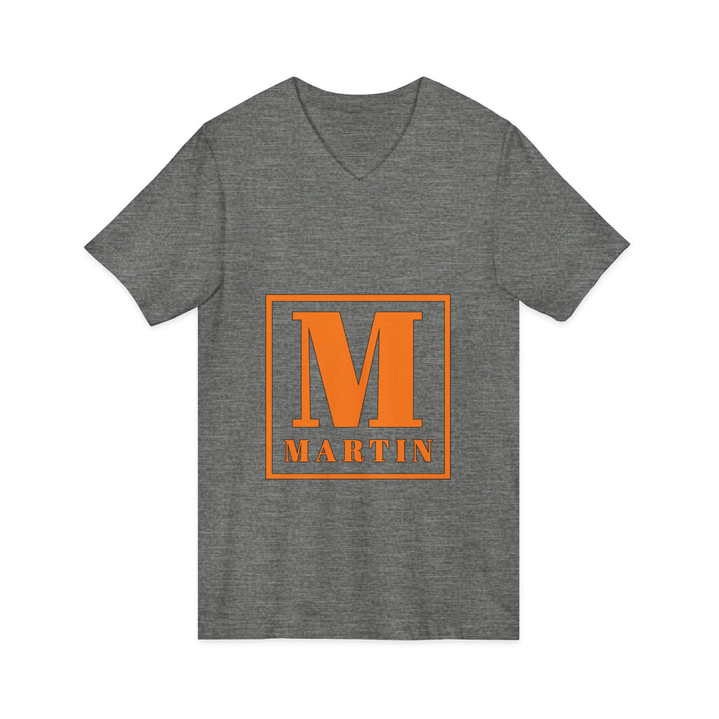 Monogram M Martin V-Neck Tee — Personalized Initial Shirt
