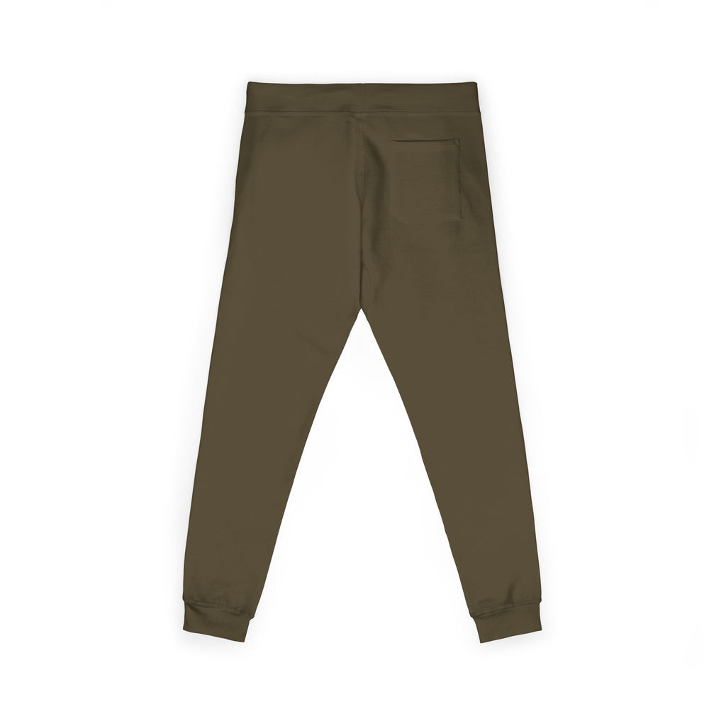 Embroidered Cozy Sweatpants — Minimal Red Crest Joggers