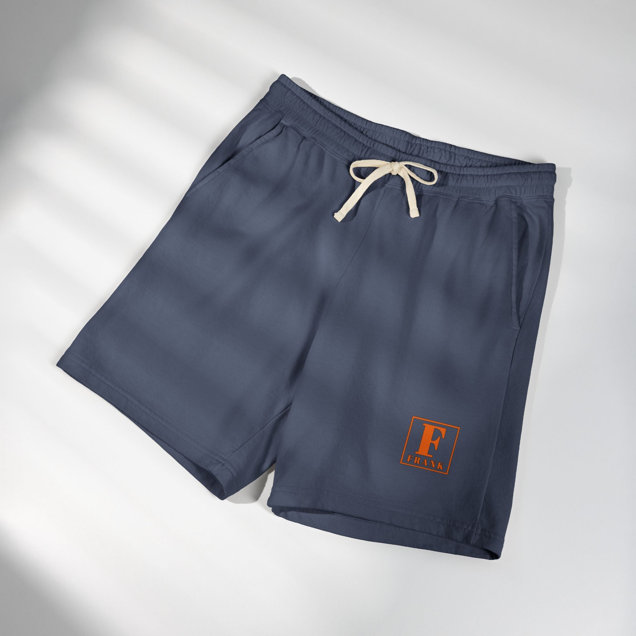 Lightweight Fleece Sweat Shorts — Minimal 'F' Logo Relaxed Lounge Shorts