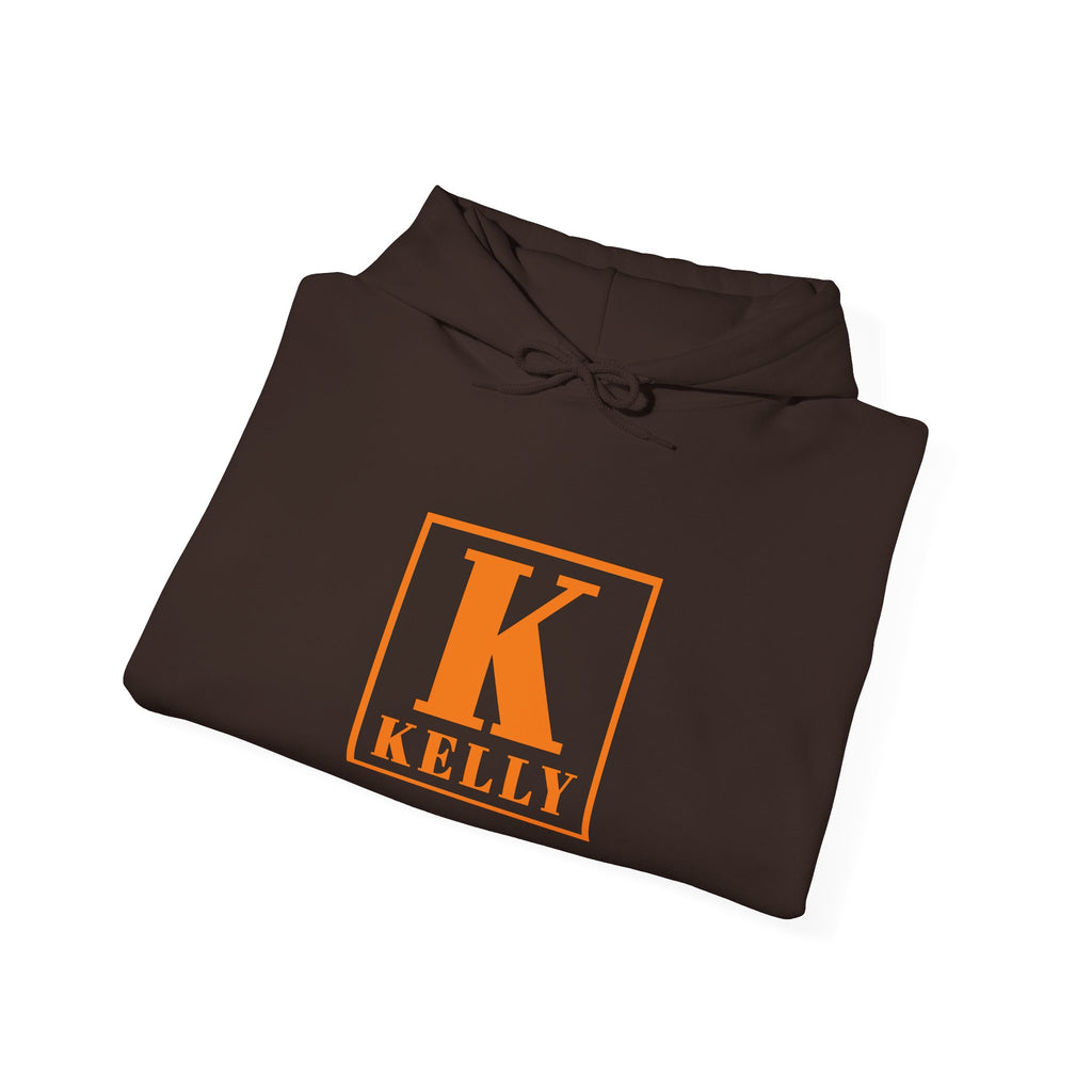 Kelly Monogram Hoodie — Orange K Initial Personalized Sweatshirt