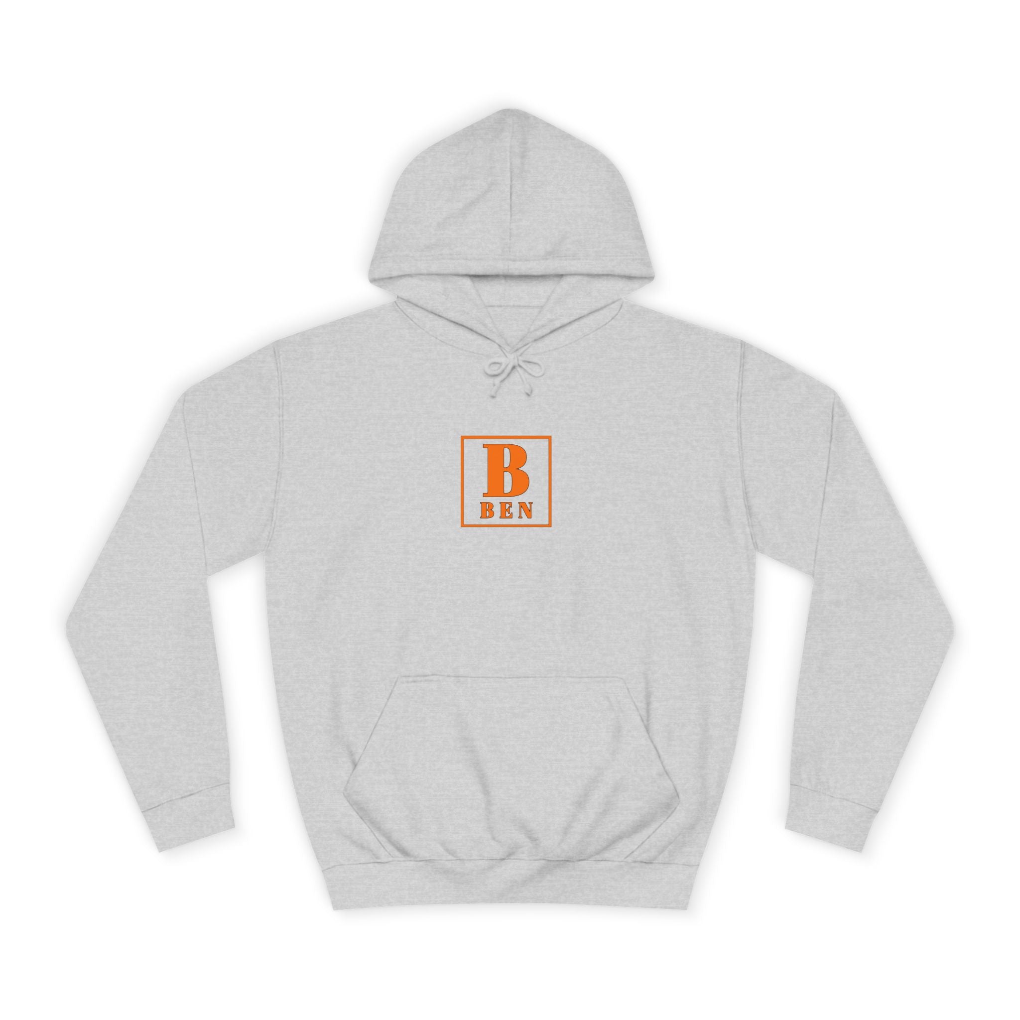 Initial Monogram Hoodie — Custom 'B BEN' College-Style Pullover