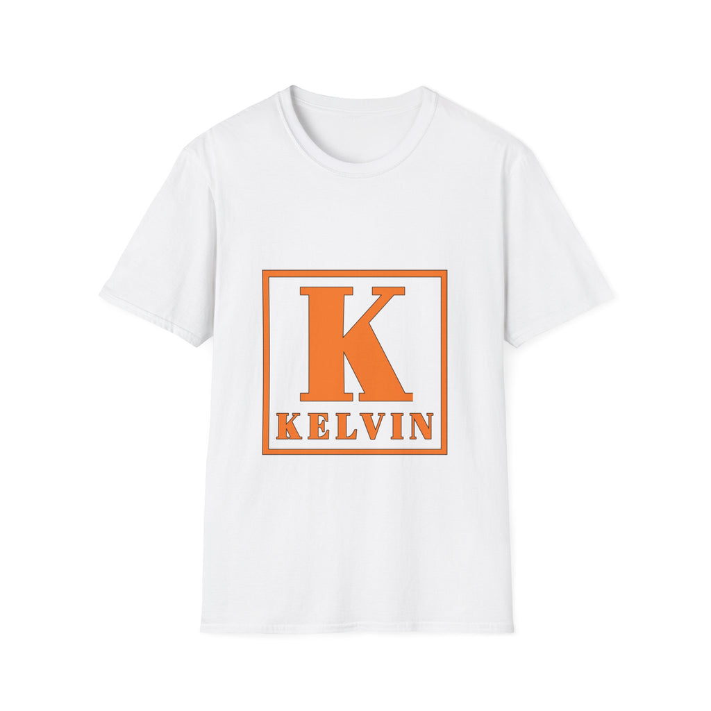 Kelvin Monogram T-Shirt — Bold Orange 'K' Initial Tee