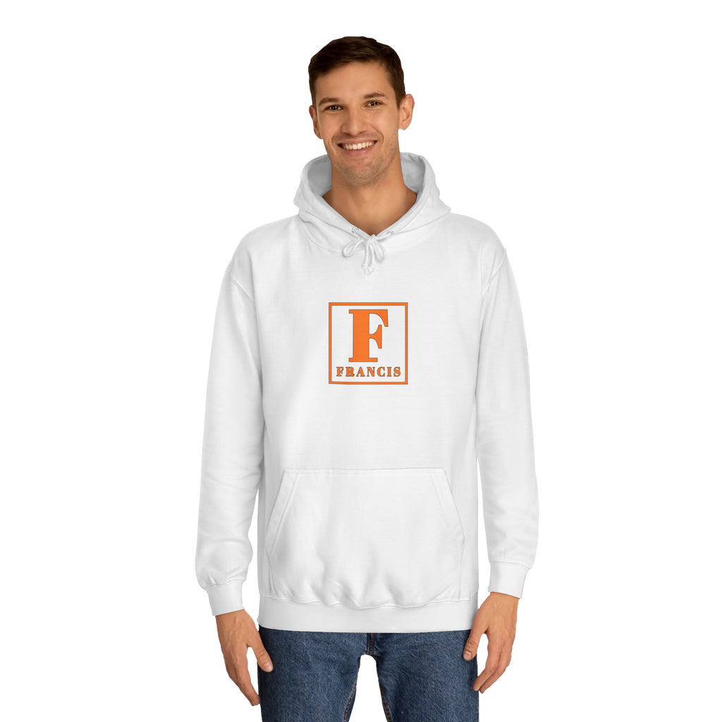 Francis Initial Hoodie - College Letter F Monogram Sweatshirt