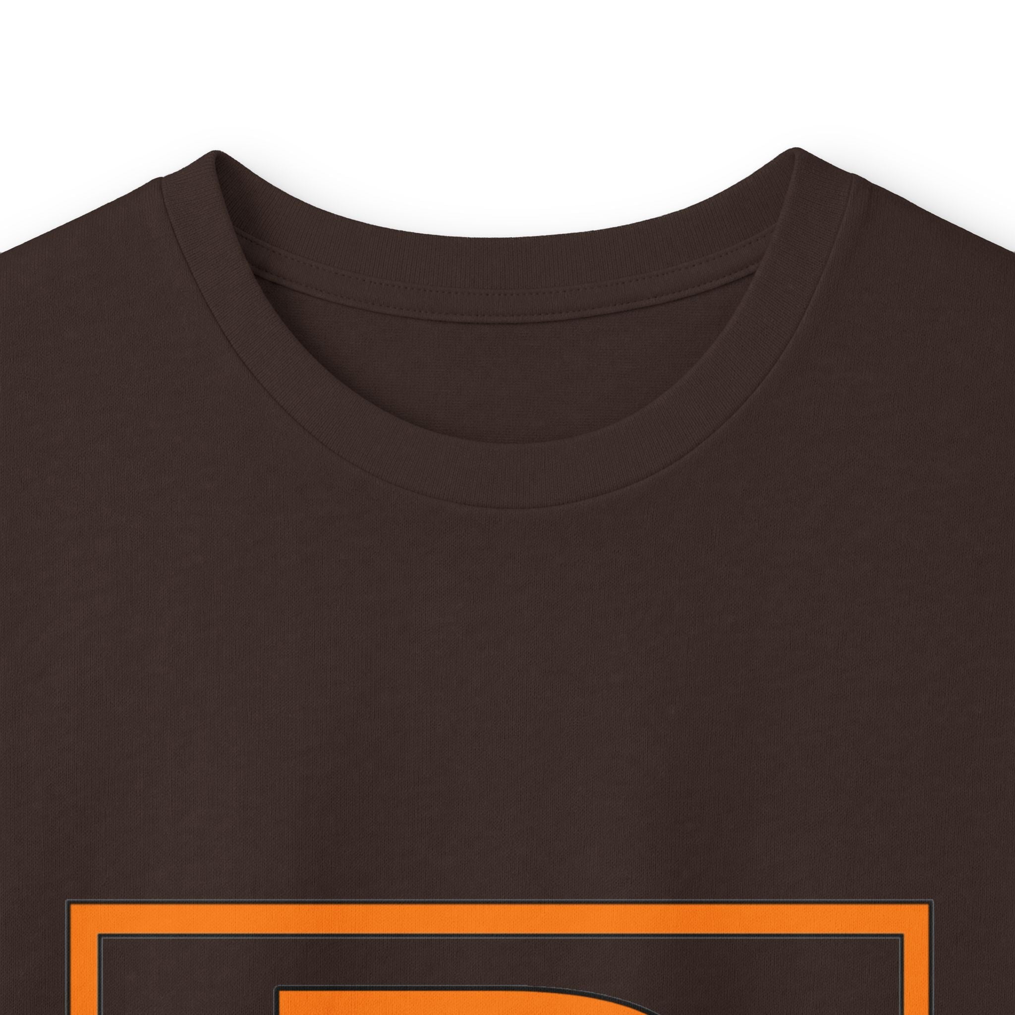 Patrick Monogram Long Sleeve Tee — Orange Block Initial P