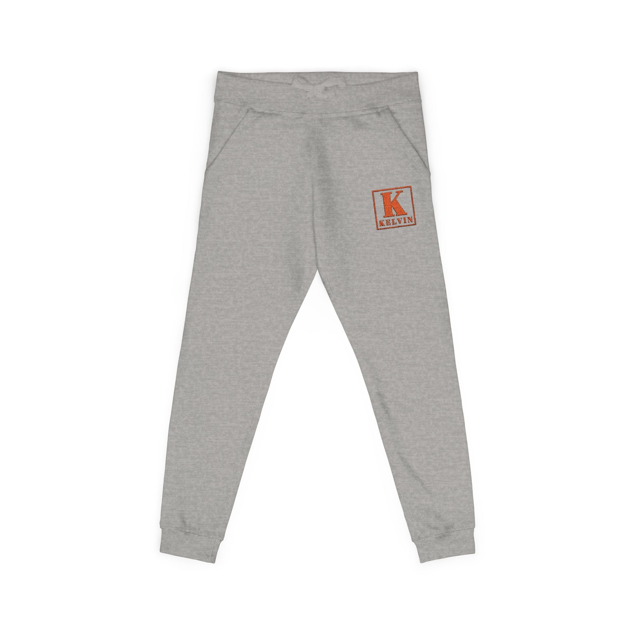 Embroidered Initial 'K' Fleece Sweatpants – Cozy Monogram Joggers