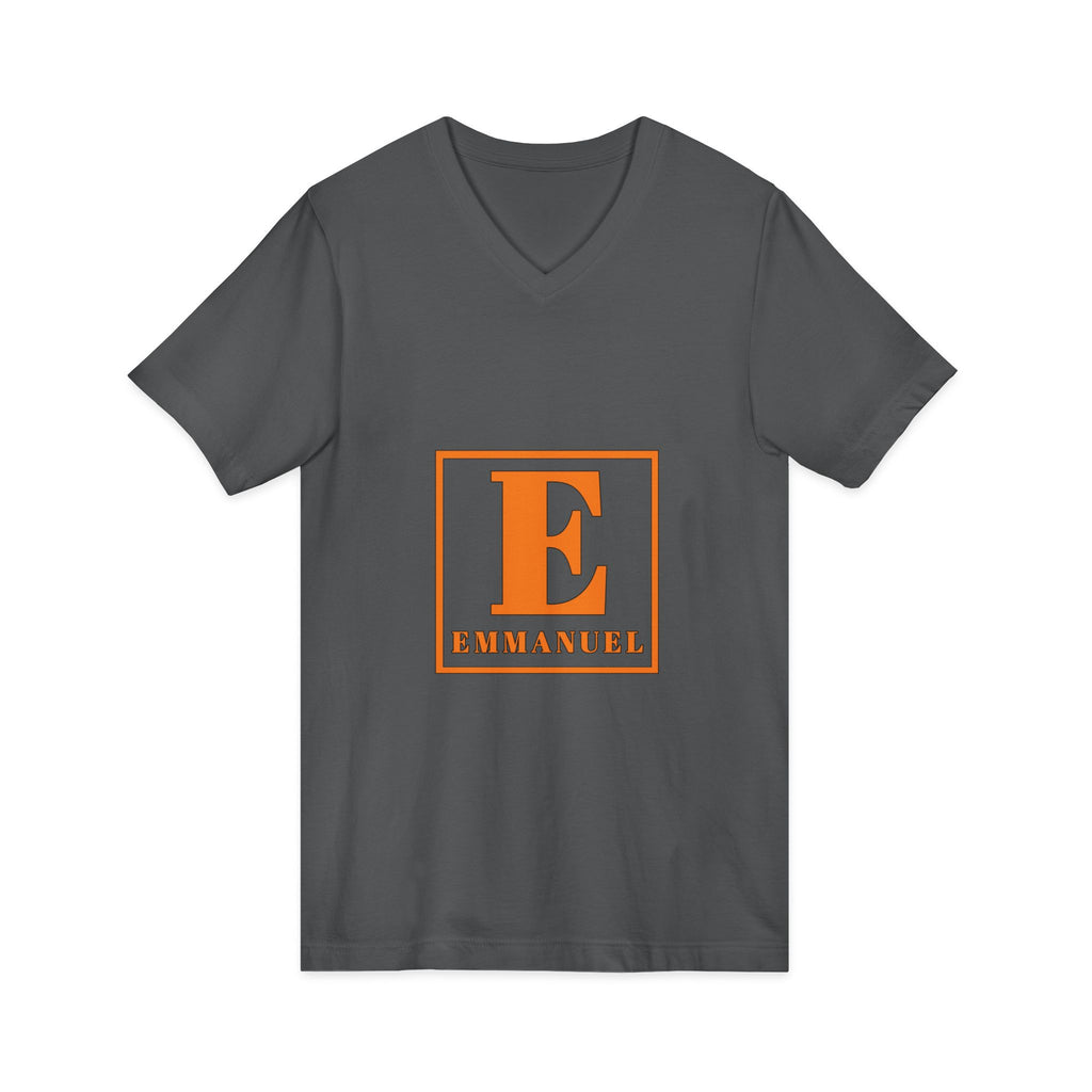 Emmanuel Monogram V-Neck Tee
