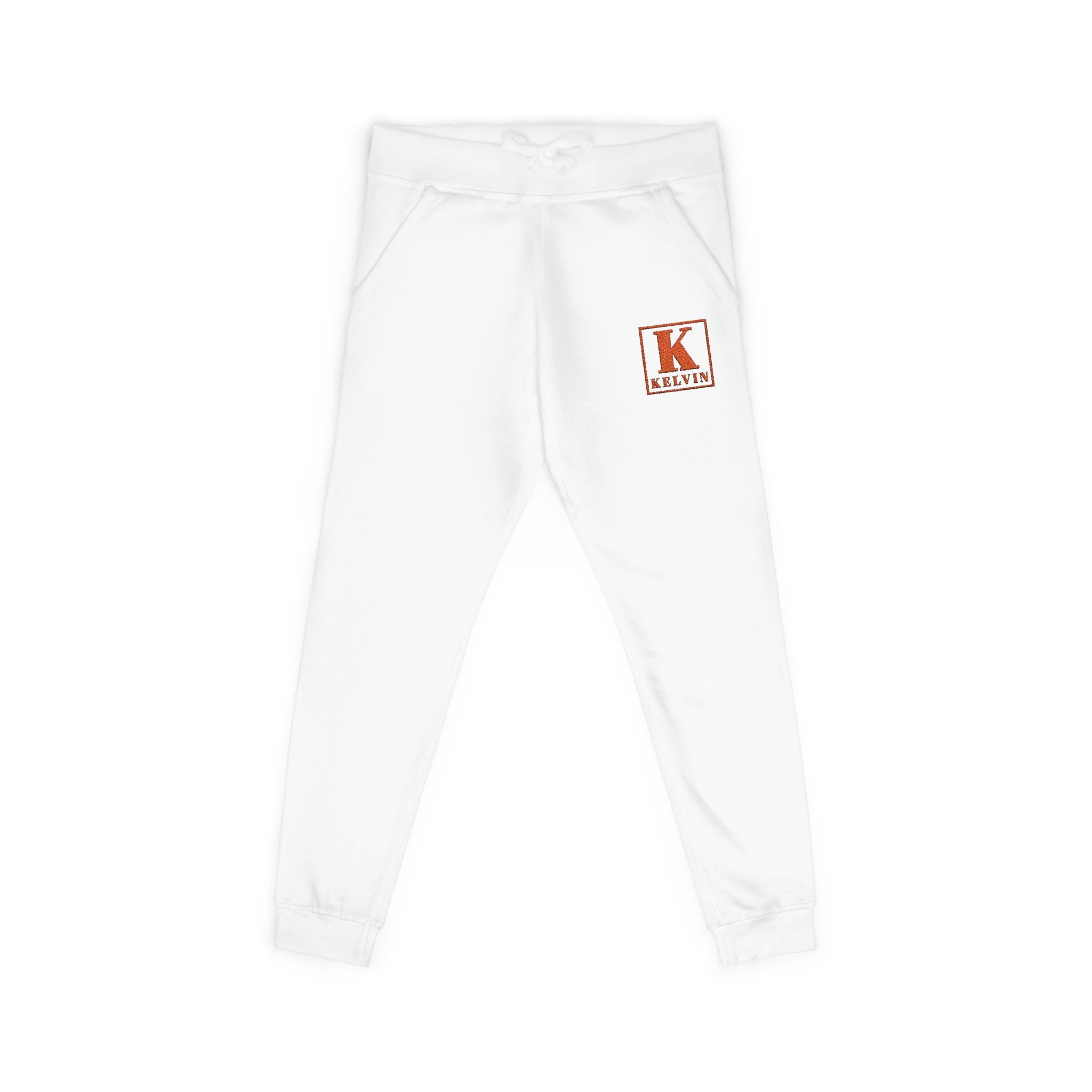Embroidered Initial 'K' Fleece Sweatpants – Cozy Monogram Joggers