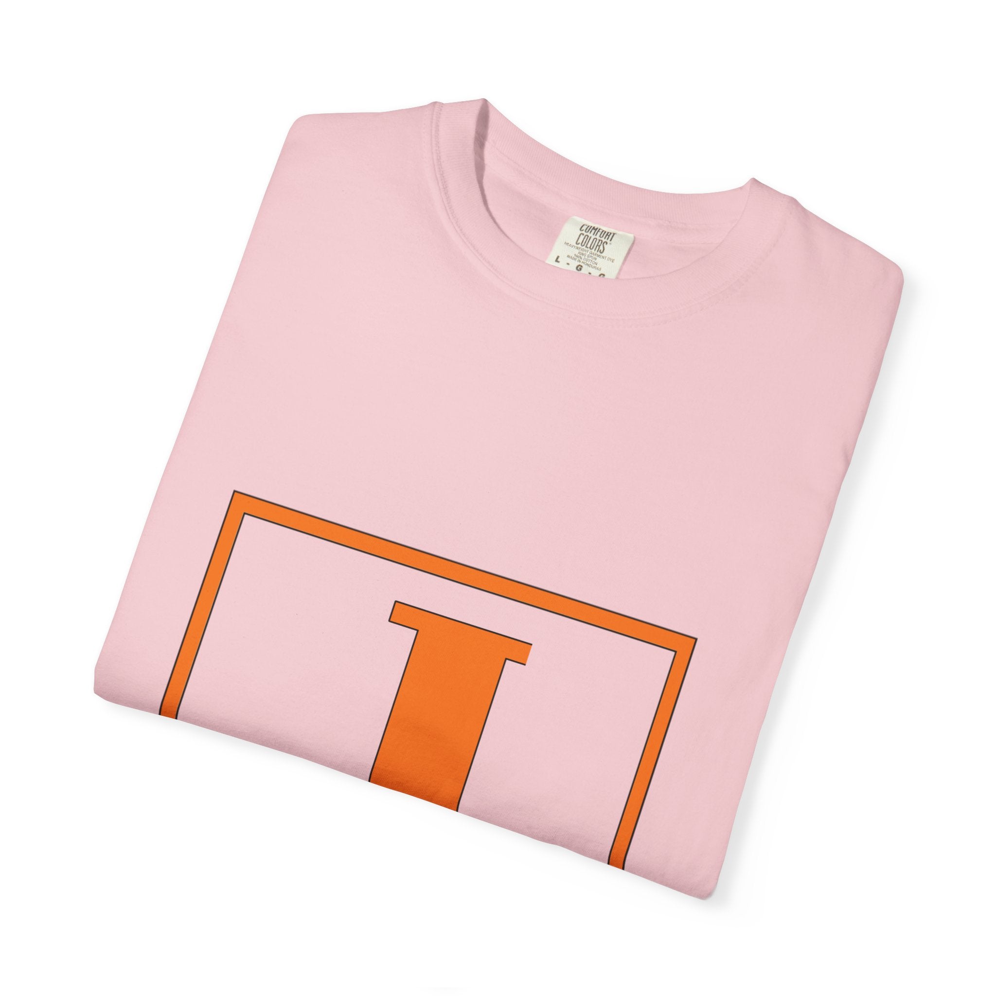 Jack Monogram T‑Shirt — Orange Initial Block Tee