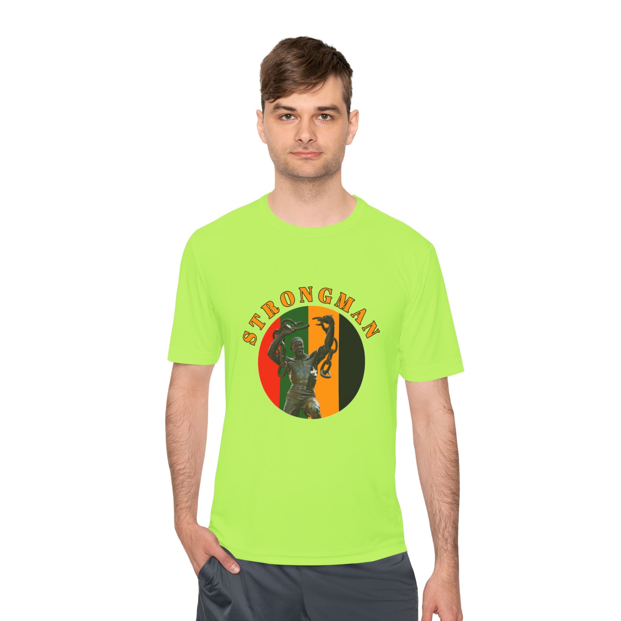 Strongman Kettlebell Tee — Athletic Moisture‑Wicking Gym Shirt