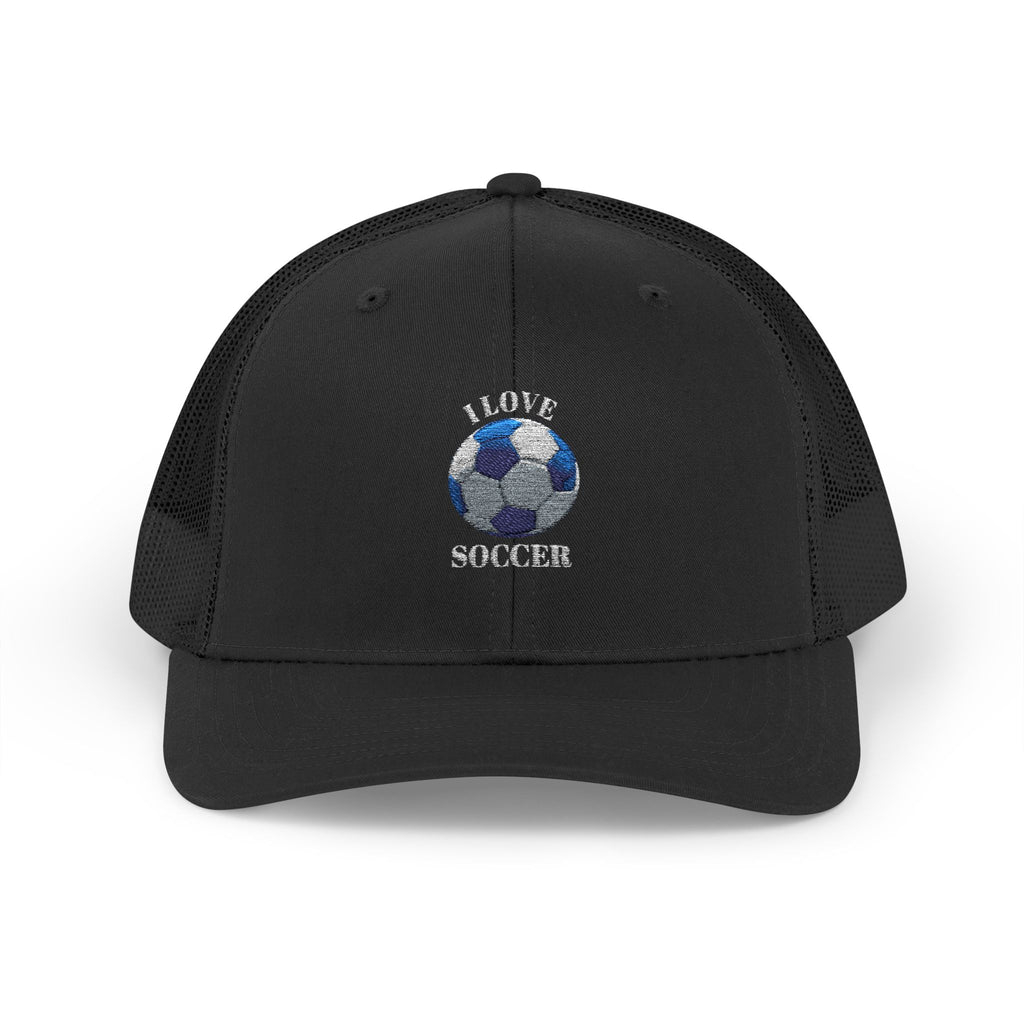 Soccer Mom Trucker Cap - Glitter Soccer Ball Snapback