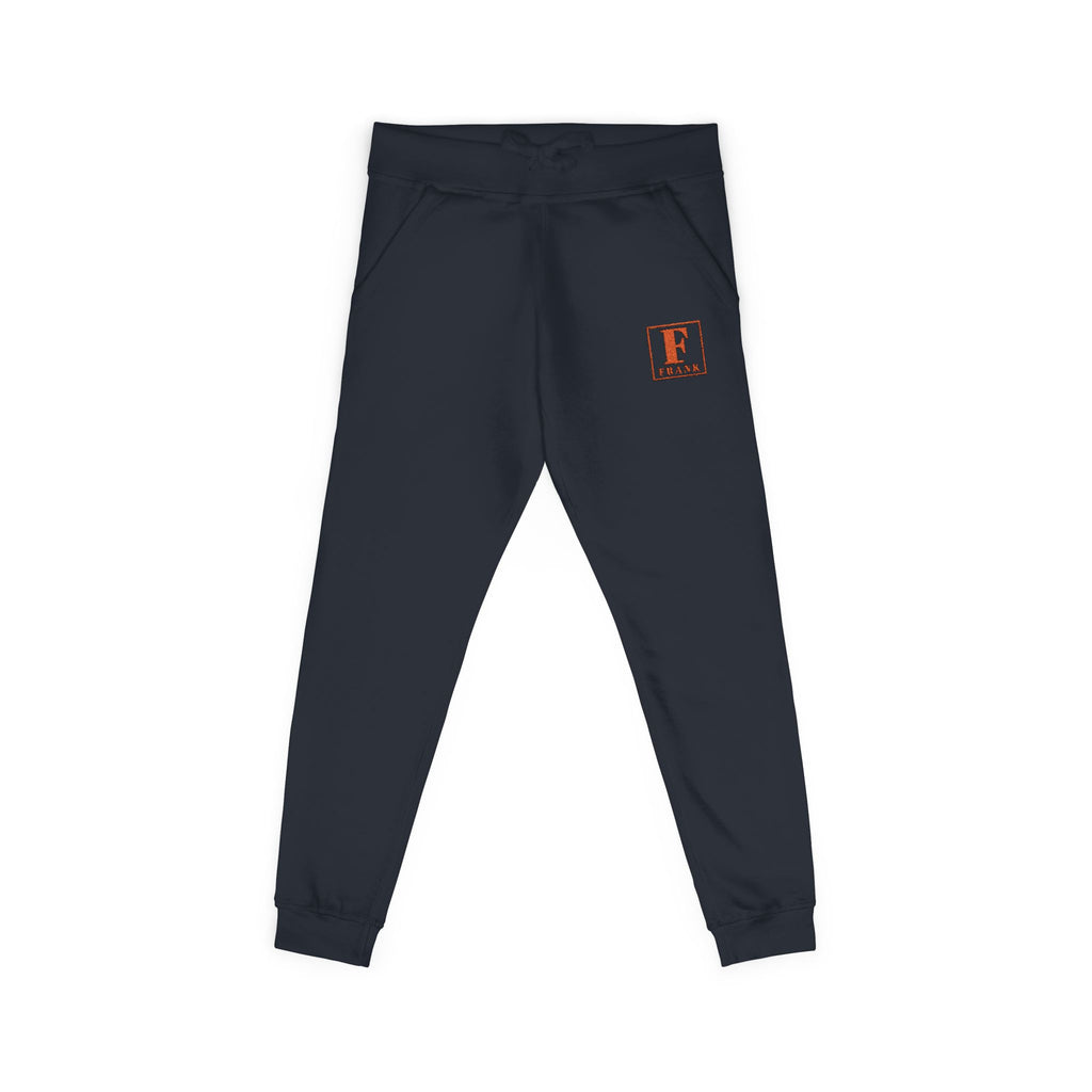 Embroidered Monogram Fleece Sweatpants — Cozy Casual Joggers with 'F' Patch