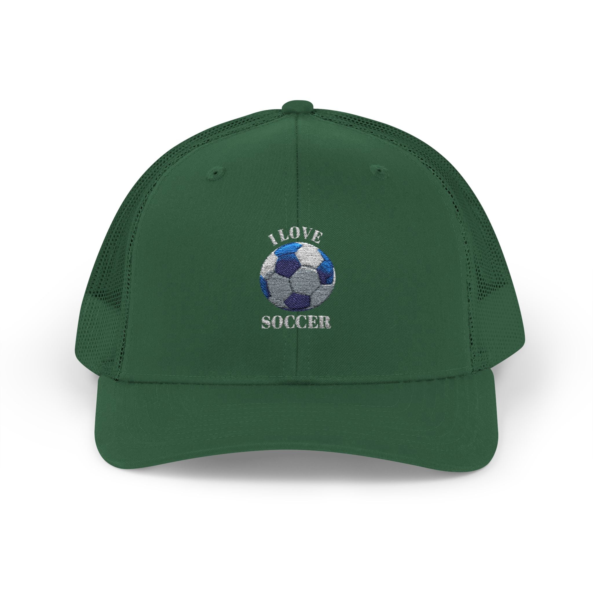 Soccer Mom Trucker Cap - Glitter Soccer Ball Snapback