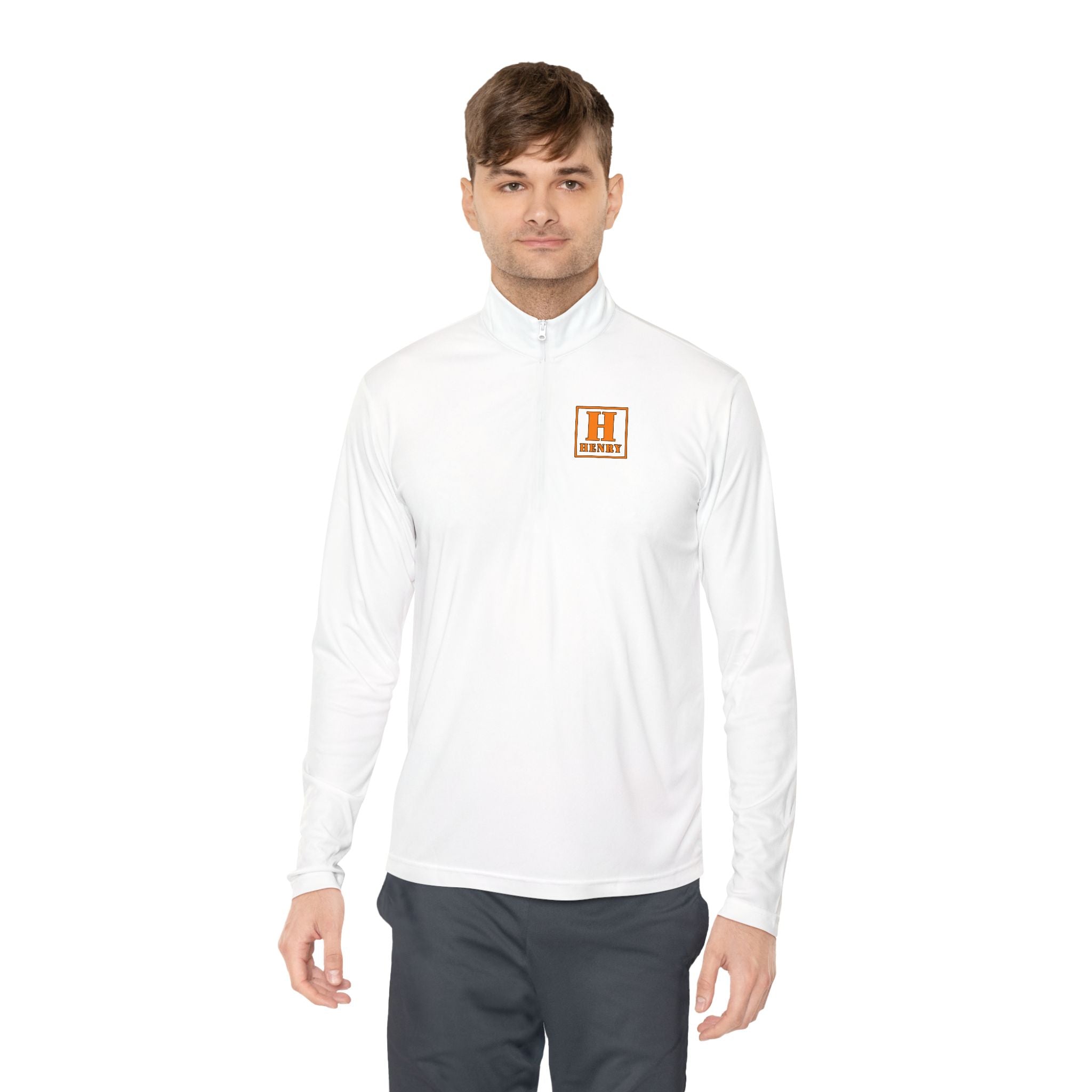 Heritage Monogram Quarter-Zip Pullover