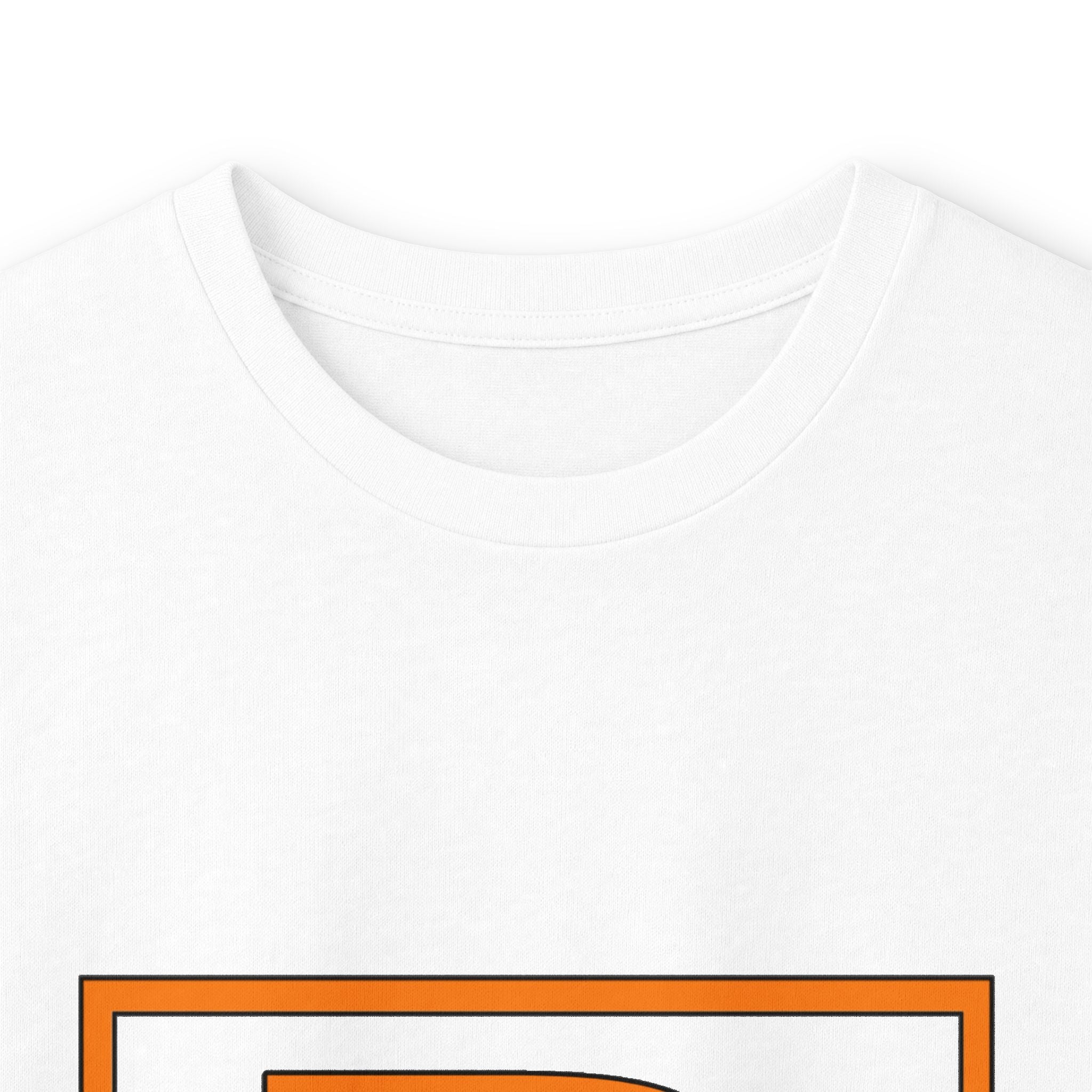 Richard Monogram Long Sleeve Tee — Retro Orange Initial R Shirt