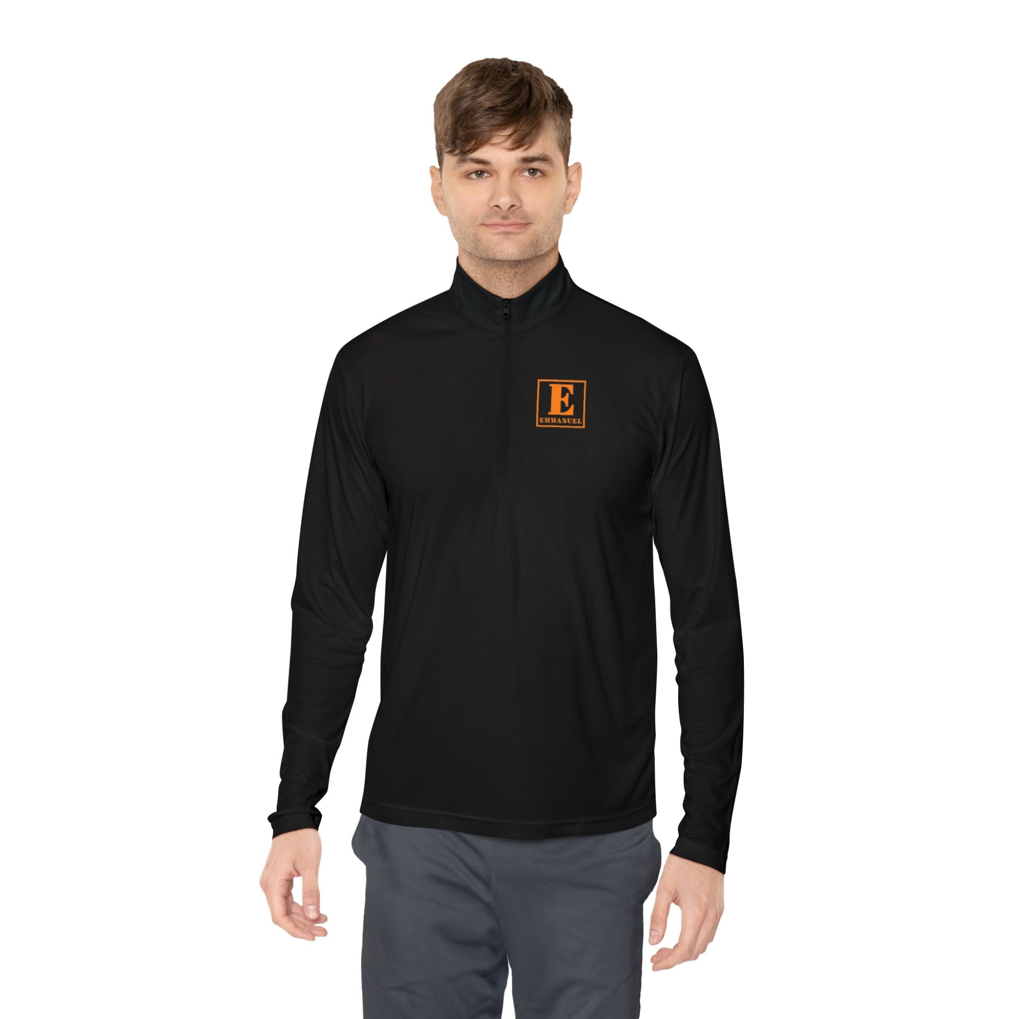 Ember Block E Quarter-Zip Pullover