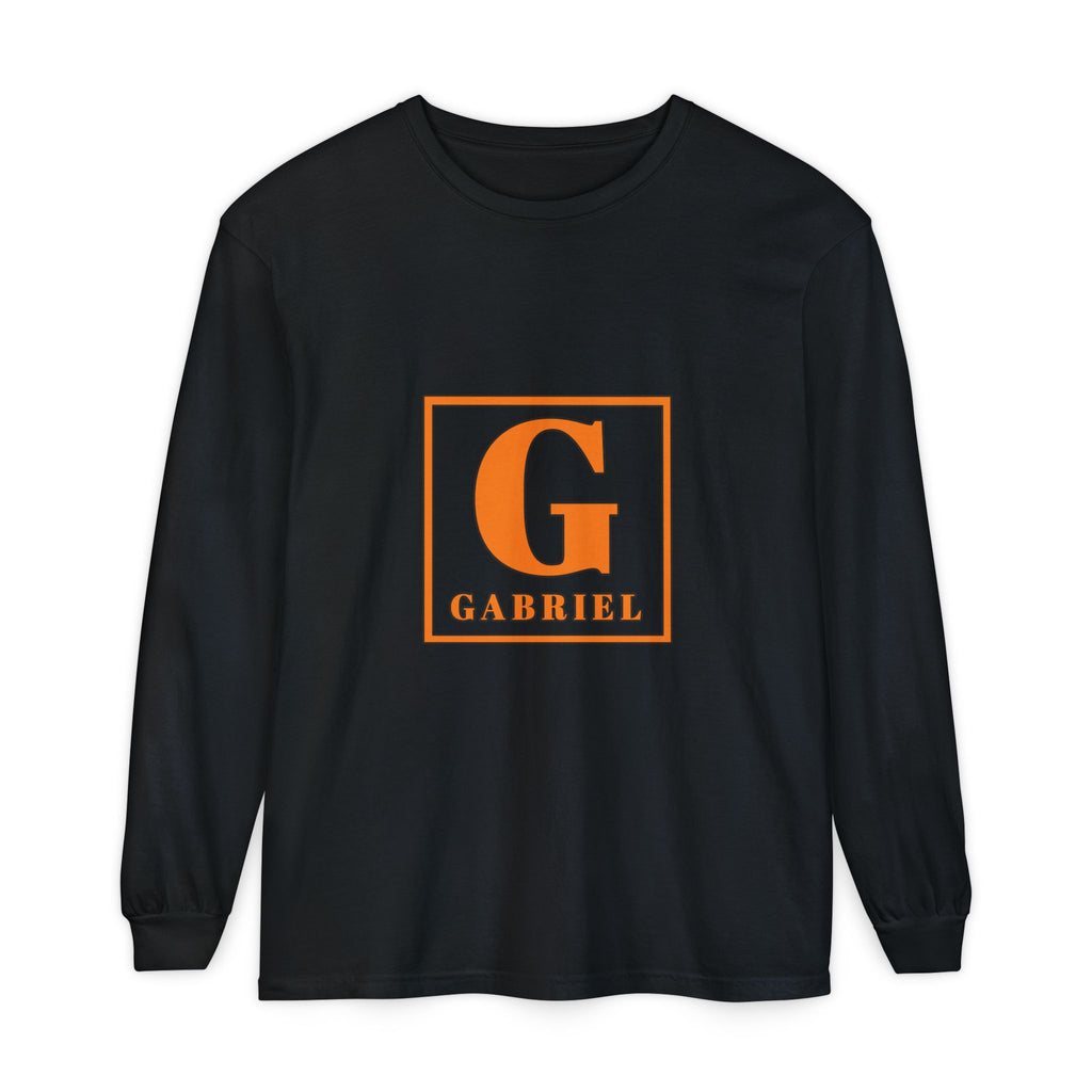 Personalized Initial Long Sleeve Tee — "G Gabriel" Monogram Shirt