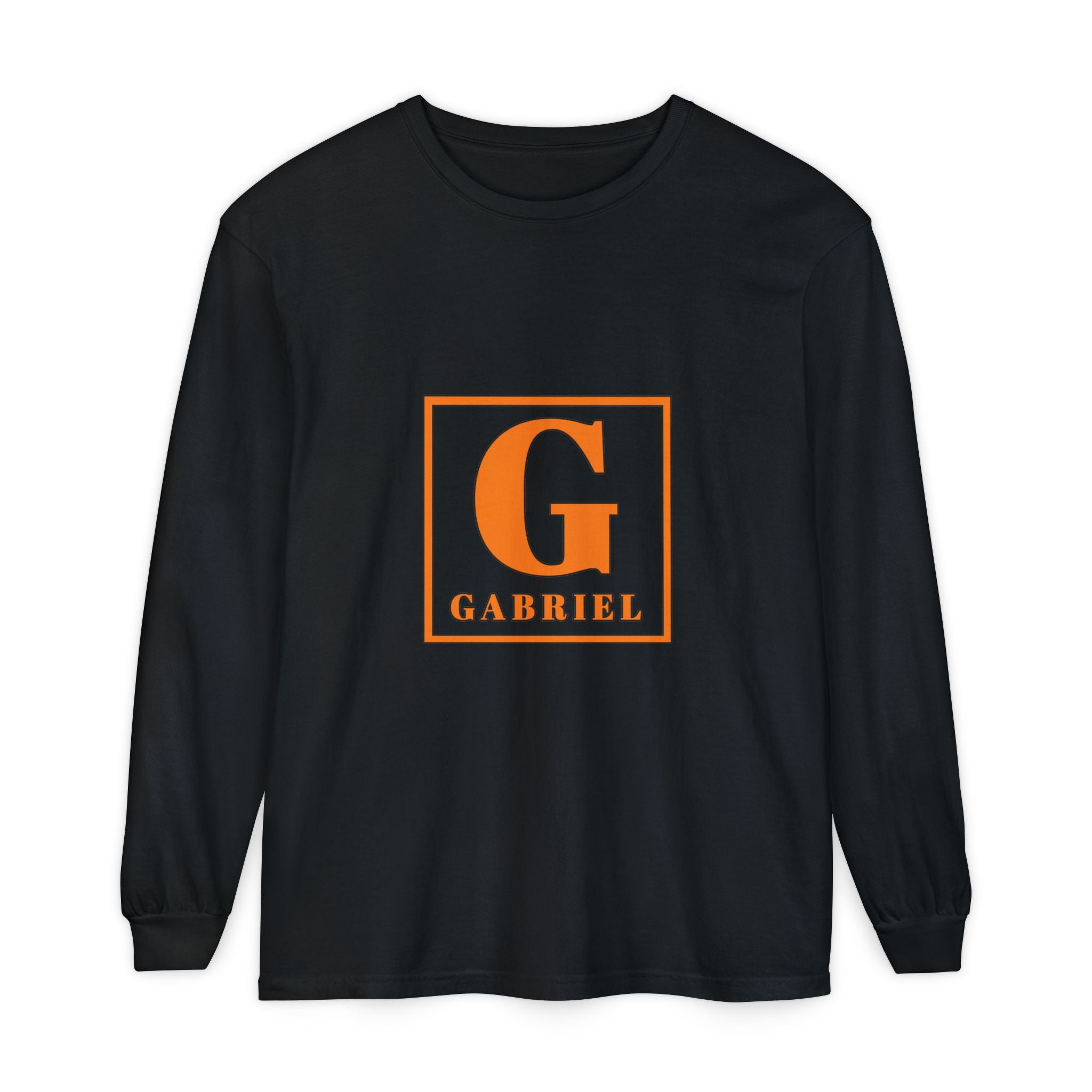 Personalized Initial Long Sleeve Tee — "G Gabriel" Monogram Shirt