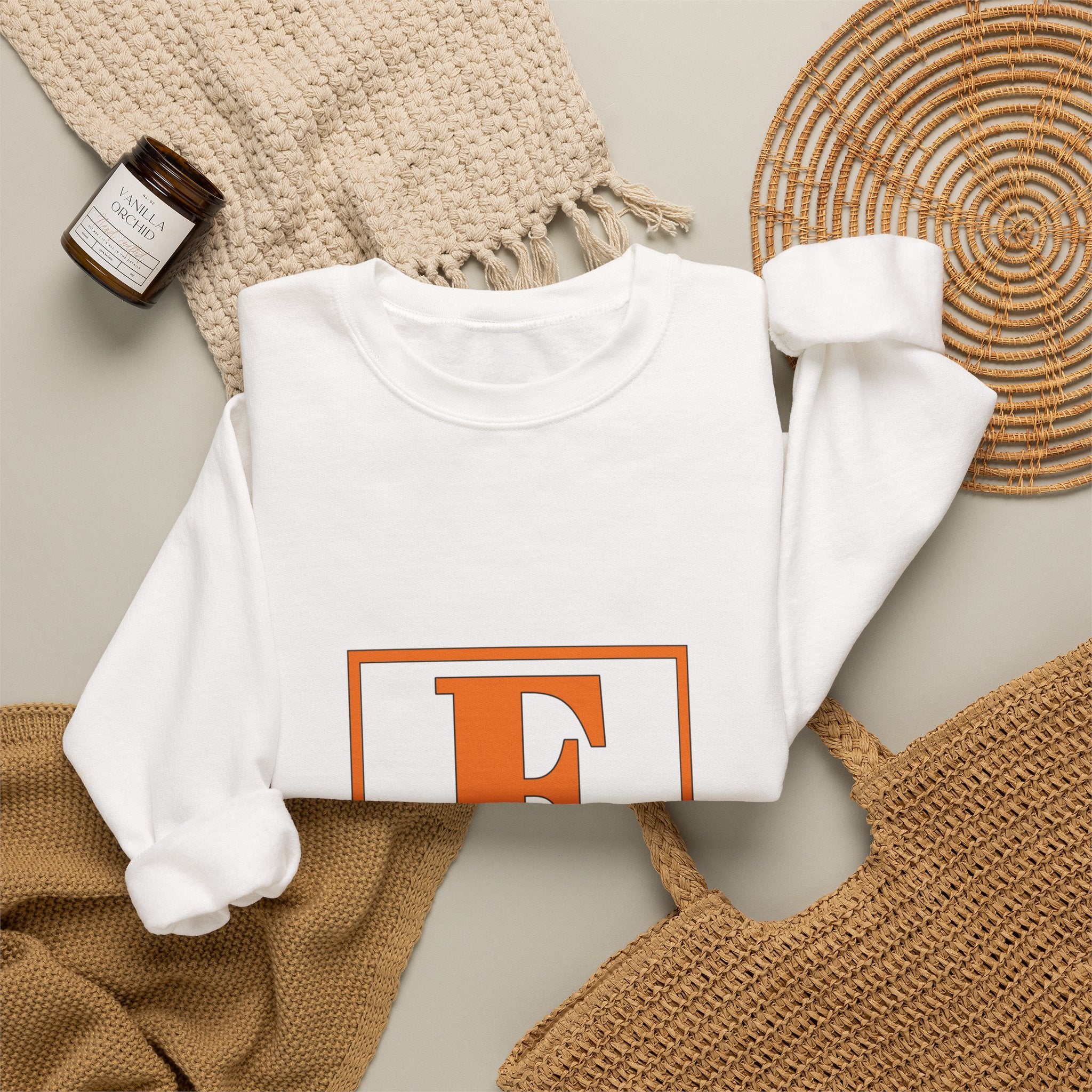 Francis Monogram Sweatshirt — Personalized F Letter Crewneck