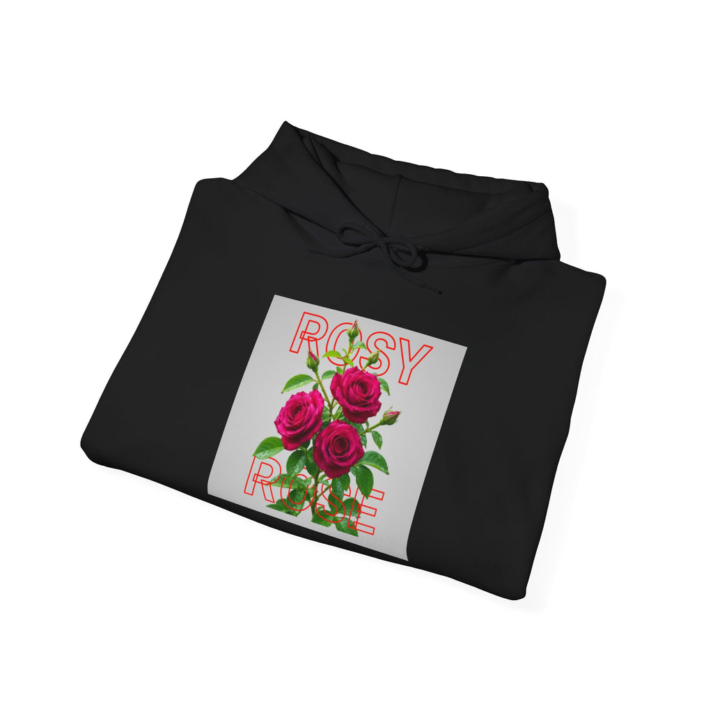 Rosy Rose Hoodie – Vintage Floral Graphic Pullover