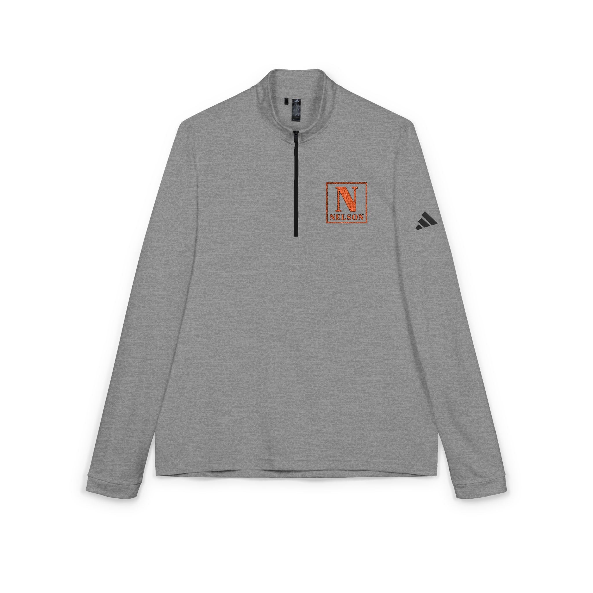 Embroidered 'N' Crest Quarter-Zip Pullover