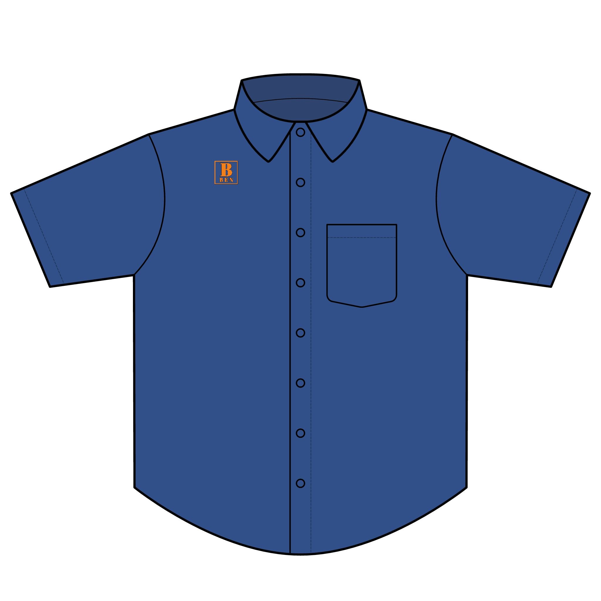 Short Sleeve Twill Shirt — Classic Lightweight Work Shirt