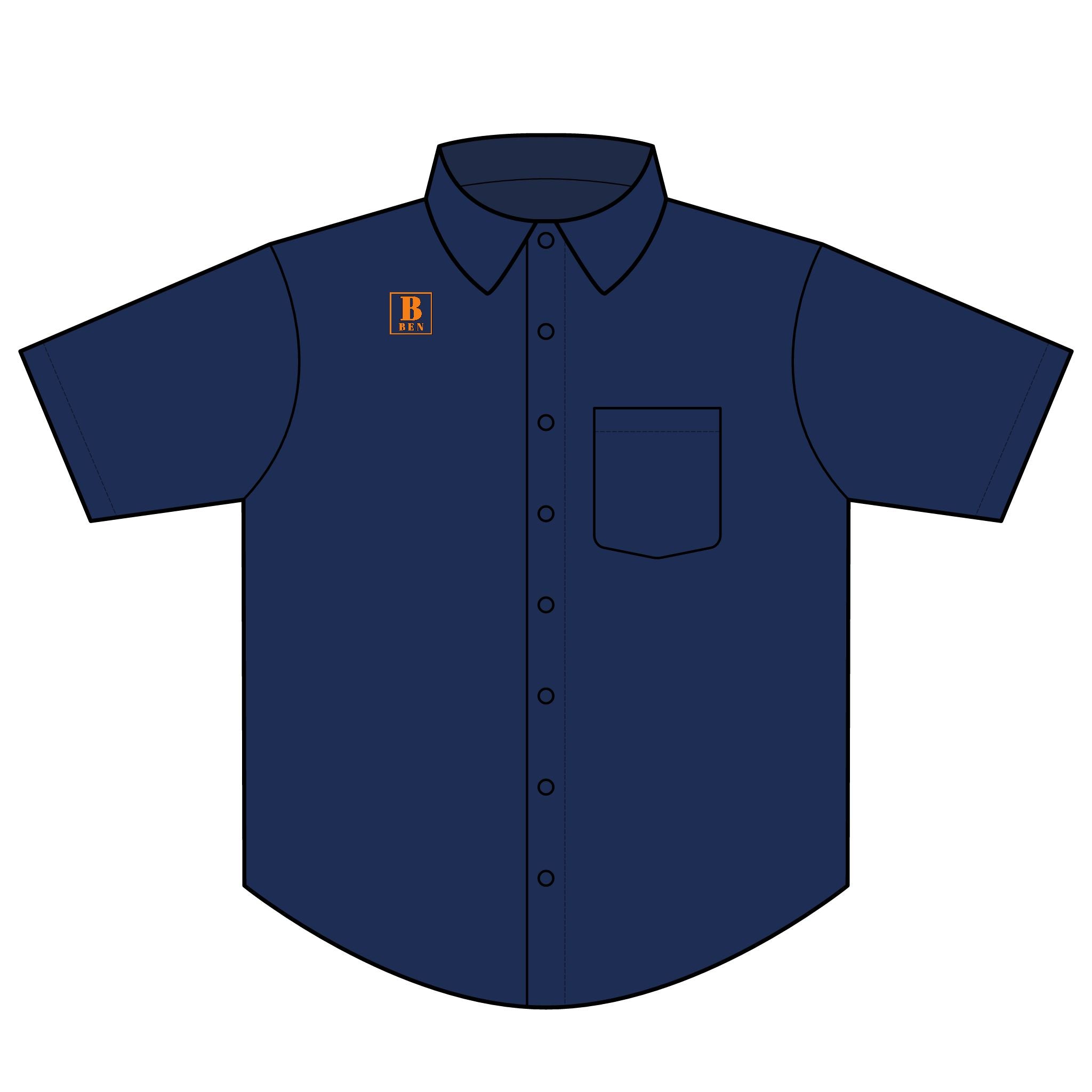 Short Sleeve Twill Shirt — Classic Lightweight Work Shirt