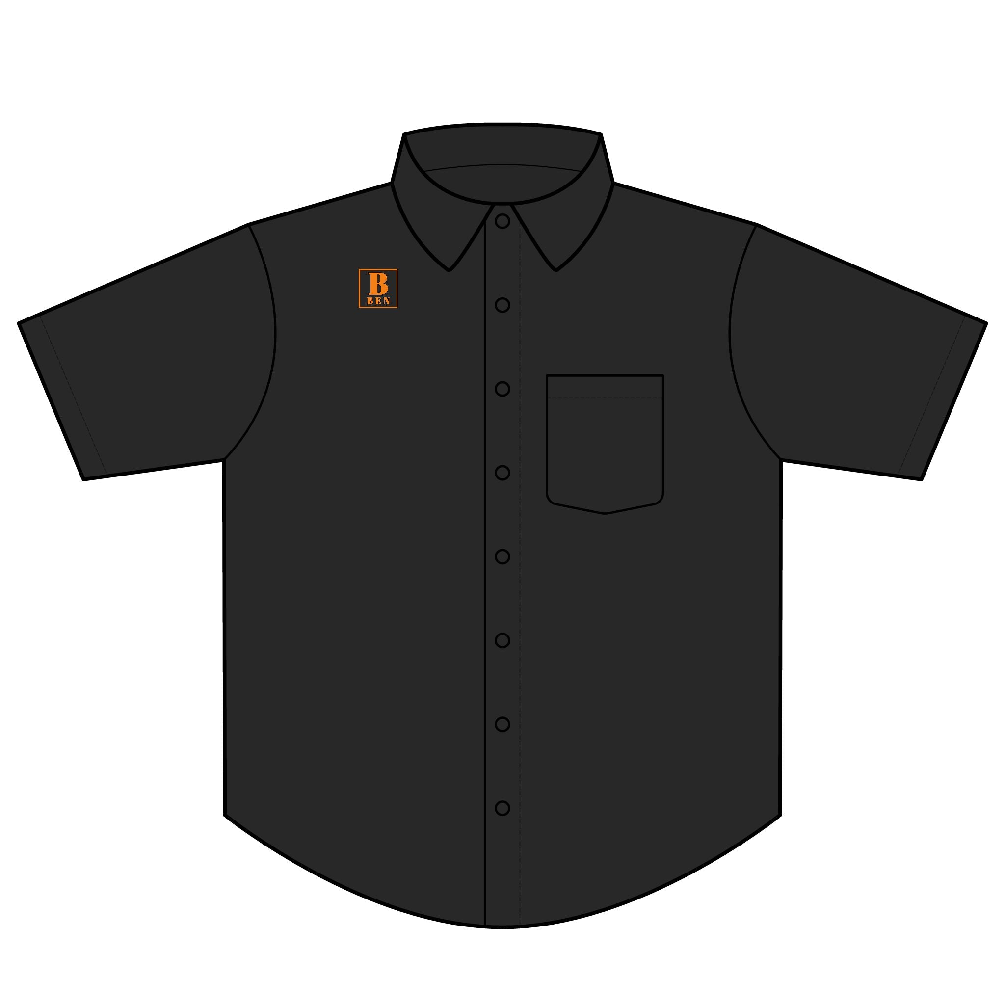 Short Sleeve Twill Shirt — Classic Lightweight Work Shirt