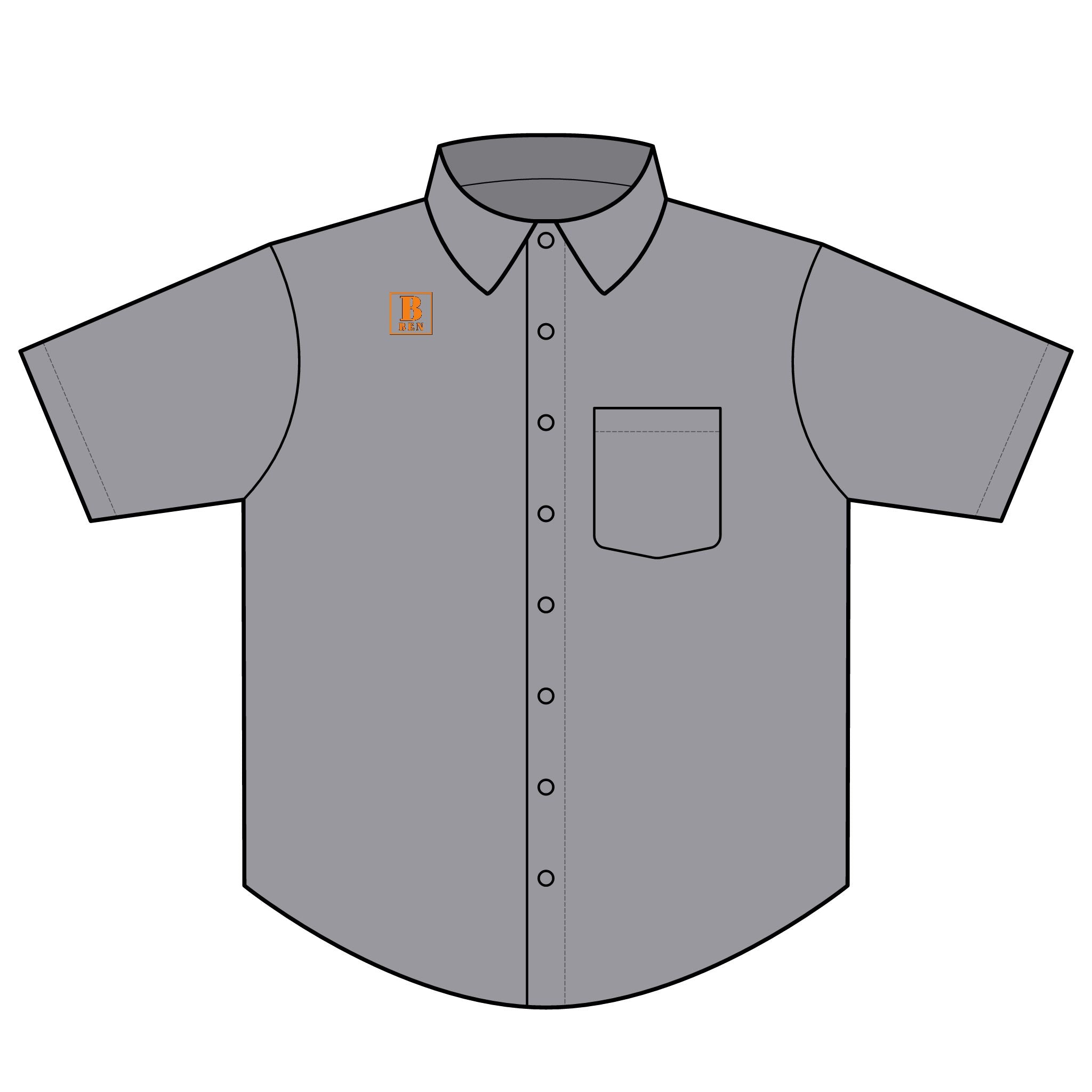 Short Sleeve Twill Shirt — Classic Lightweight Work Shirt