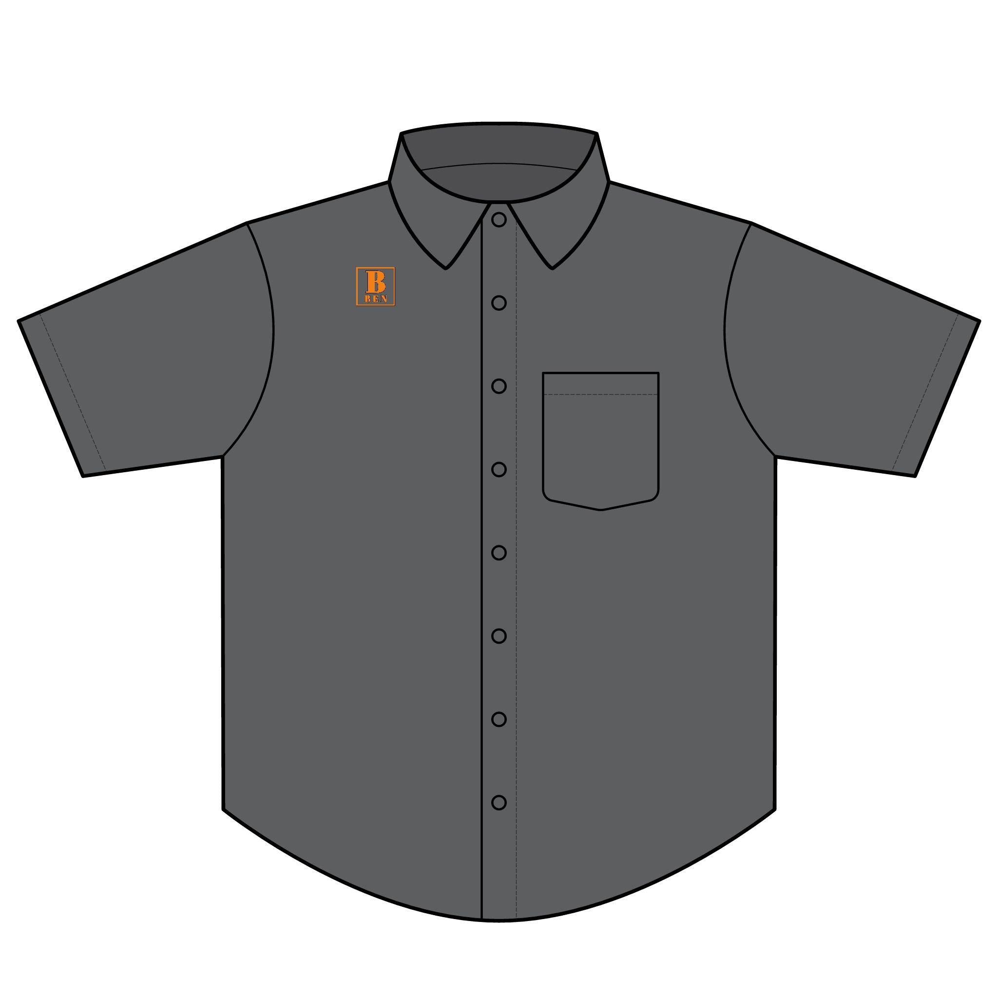 Short Sleeve Twill Shirt — Classic Lightweight Work Shirt