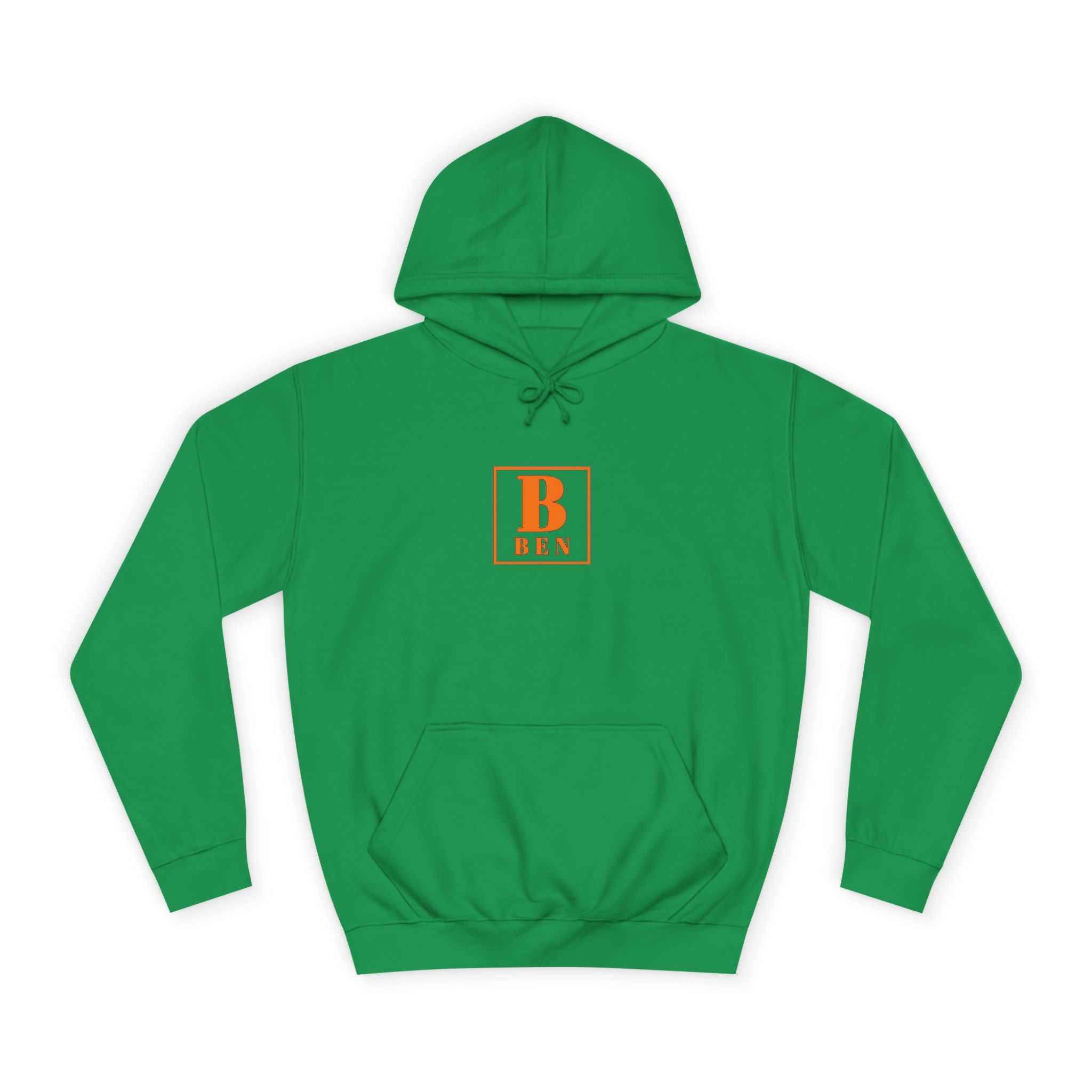 Initial Monogram Hoodie — Custom 'B BEN' College-Style Pullover