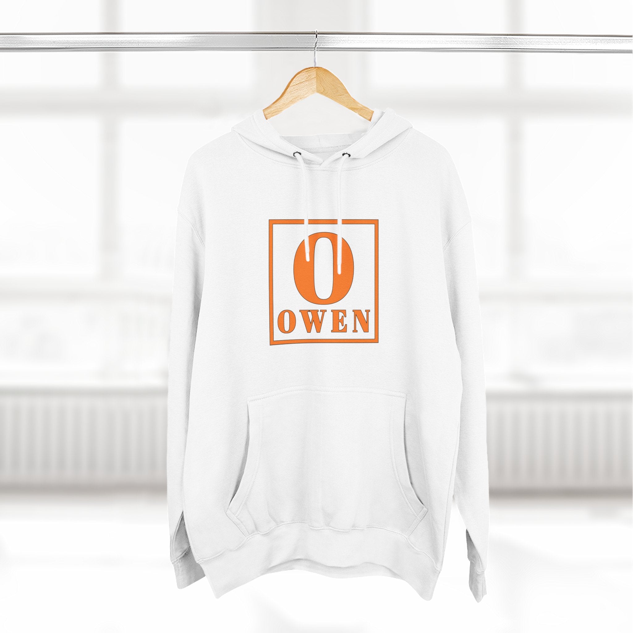 Personalized Initial Hoodie — 'O' Owen Monogram Fleece Hoodie