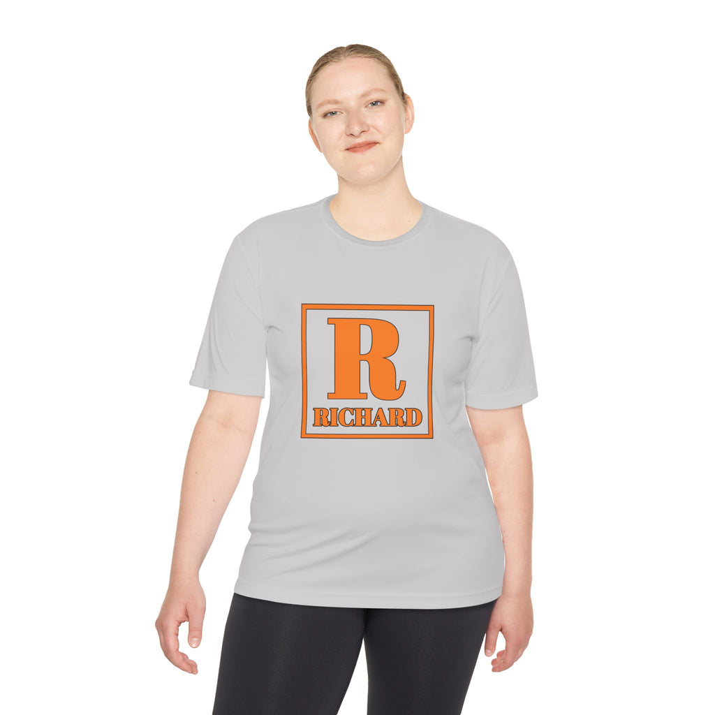 Personalized 'R Richard' Initial Tee — Retro Monogram Moisture-Wicking Shirt