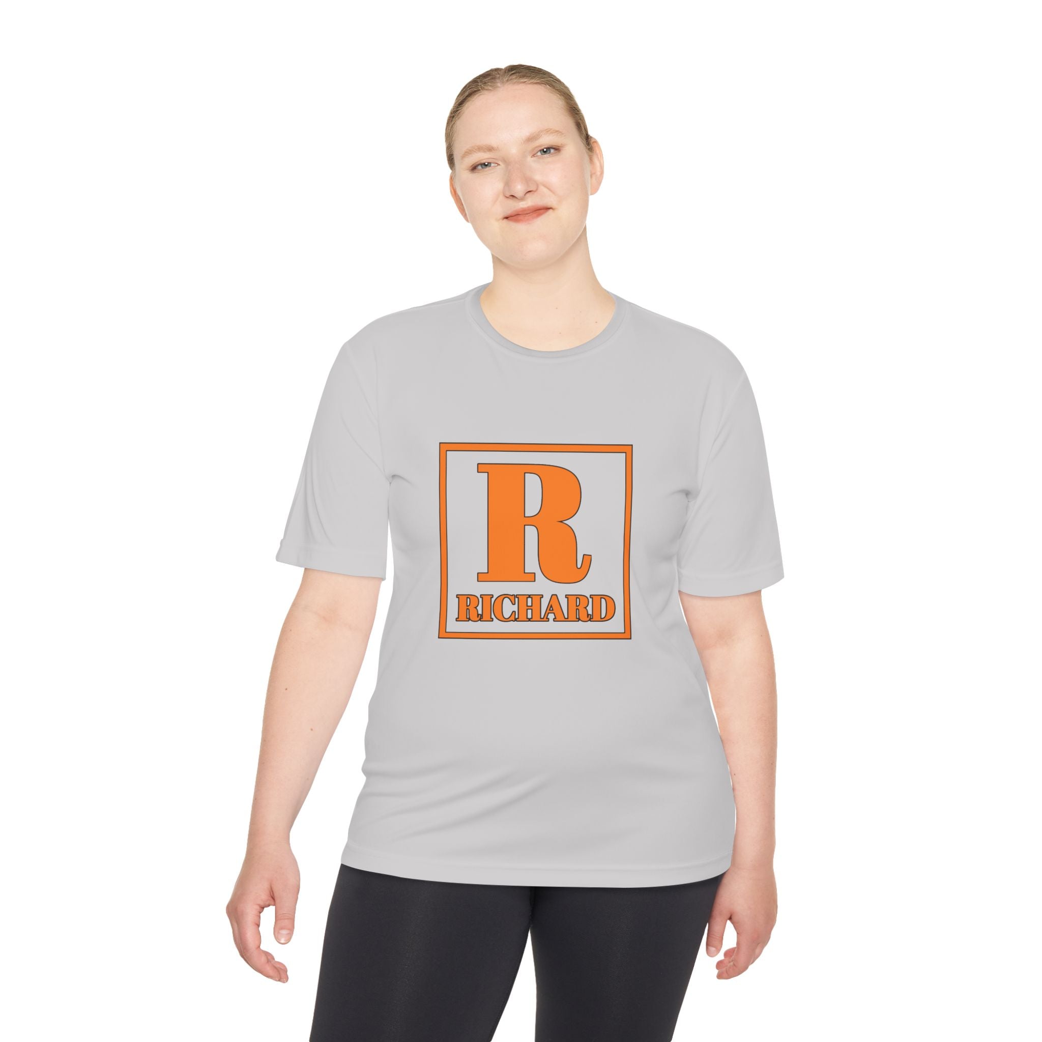 Personalized 'R Richard' Initial Tee — Retro Monogram Moisture-Wicking Shirt