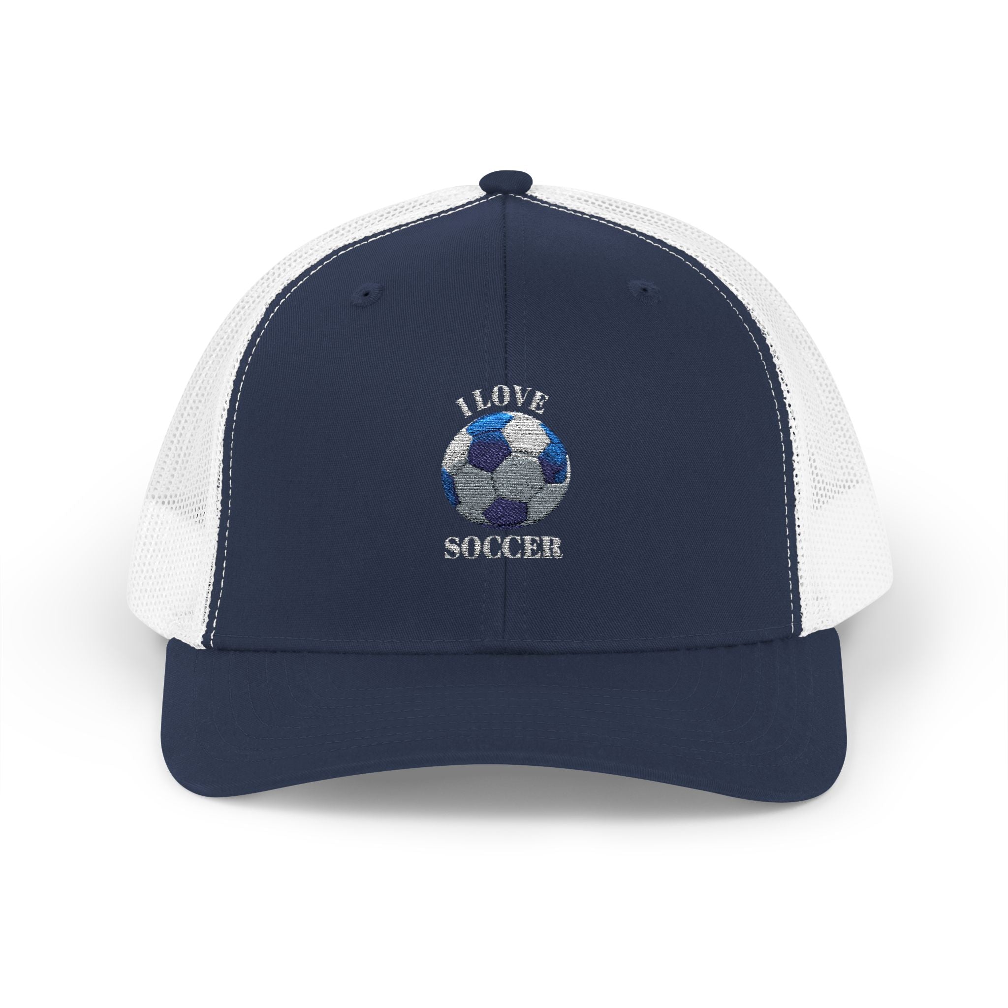 Soccer Mom Trucker Cap - Glitter Soccer Ball Snapback