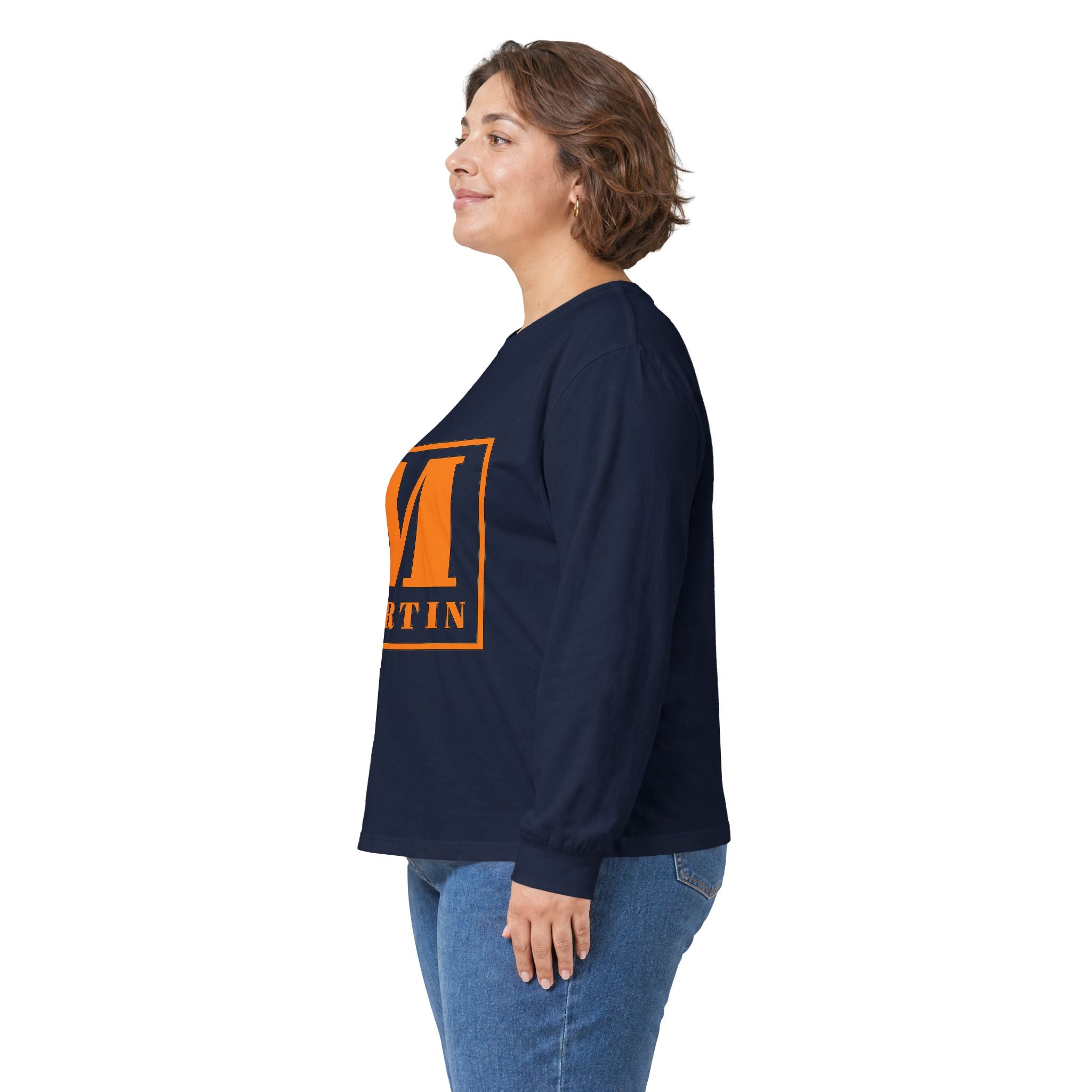 Monogram 'M Martin' Long Sleeve Tee — Personalized Initial Shirt