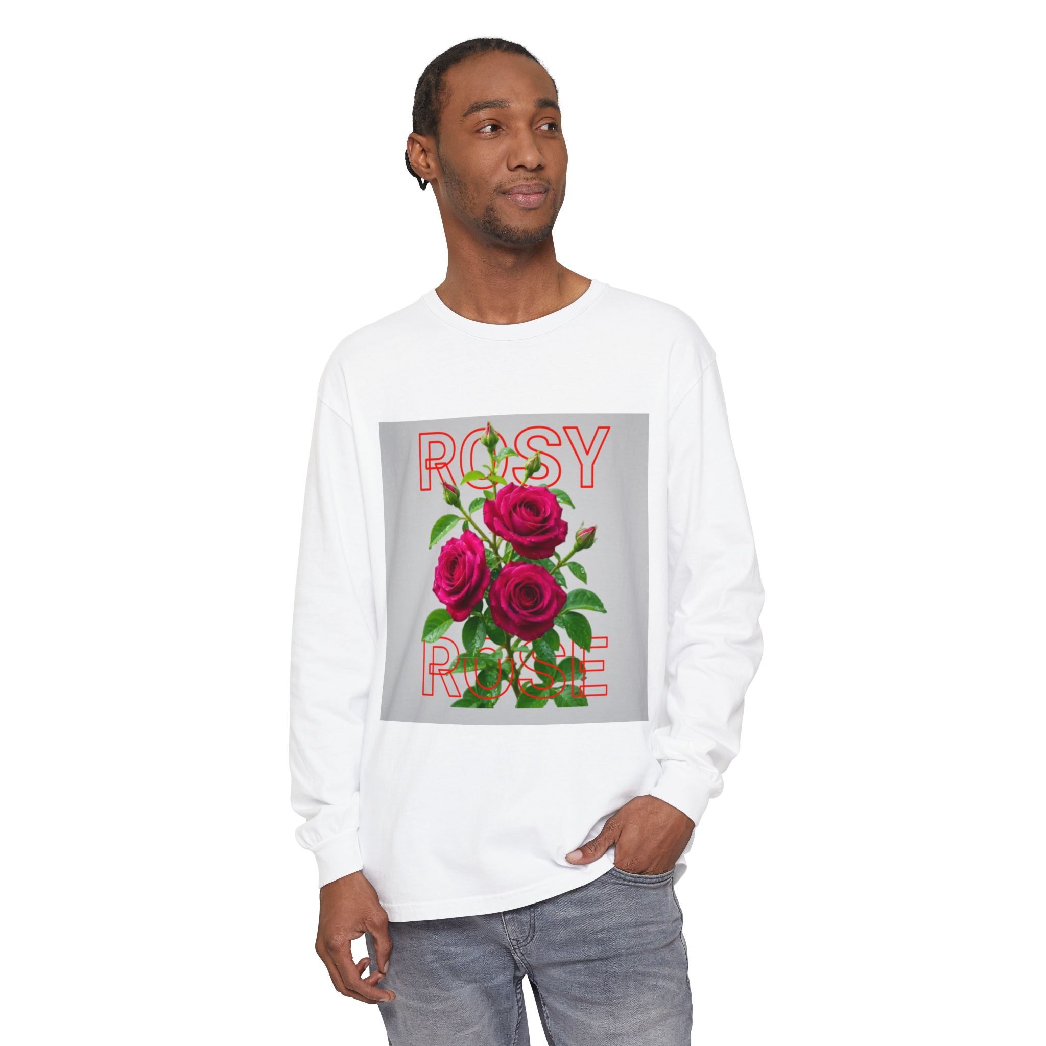 Rosy Rose Floral Long Sleeve Tee