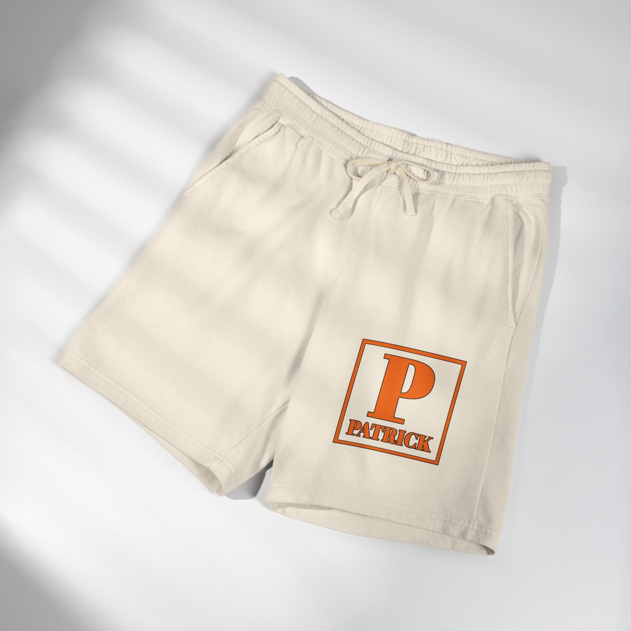 Patrick Monogram Sweatshorts — Garment-Dyed Lightweight Fleece
