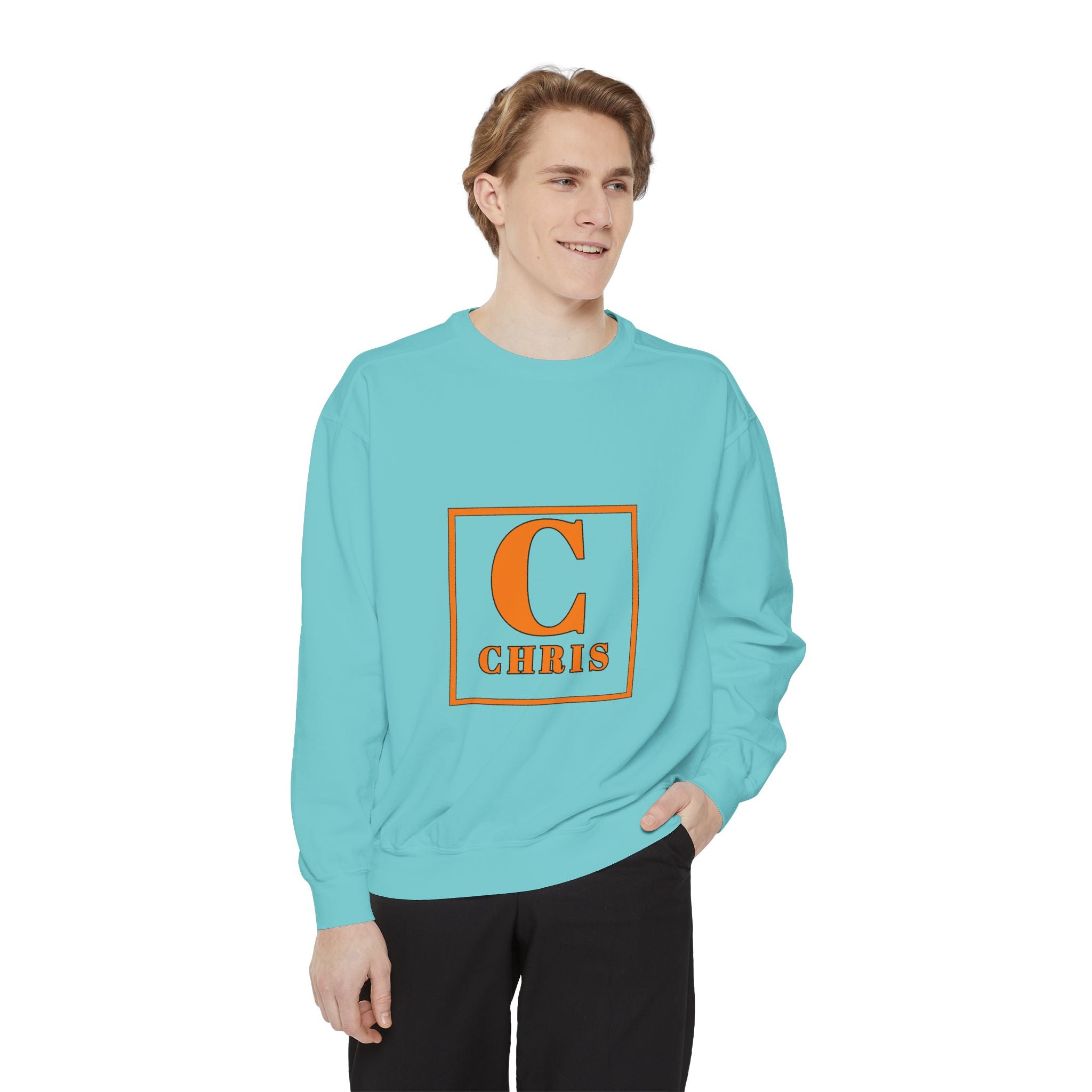 Personalized 'C' Initial Sweatshirt — Chris Monogram Crewneck