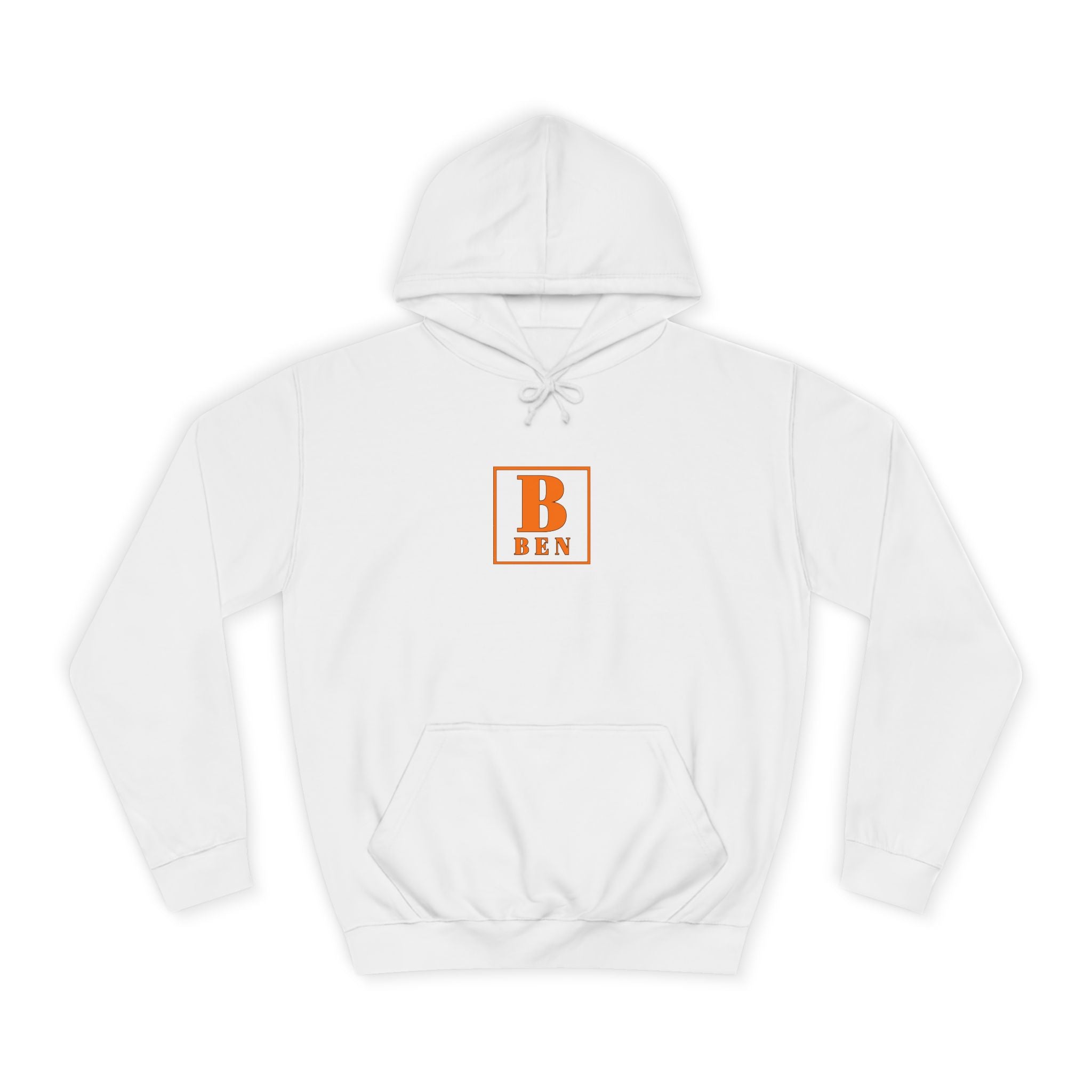 Initial Monogram Hoodie — Custom 'B BEN' College-Style Pullover