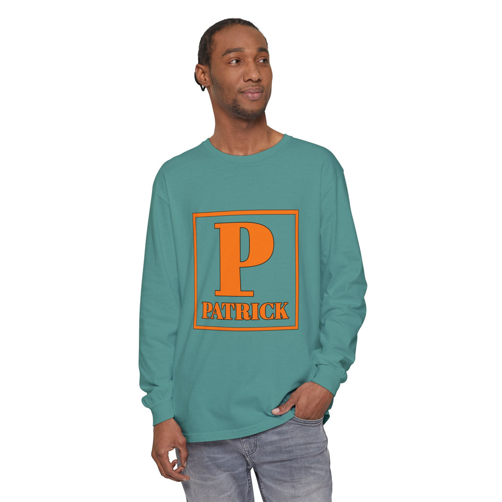 Patrick Monogram Long Sleeve Tee — Personalized Initial P Shirt