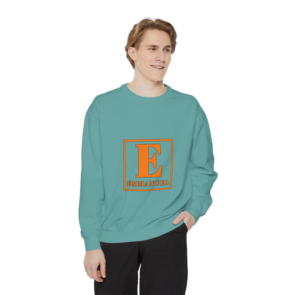 Emmanuel Monogram Sweatshirt — Classic E Letter Christian Crewneck