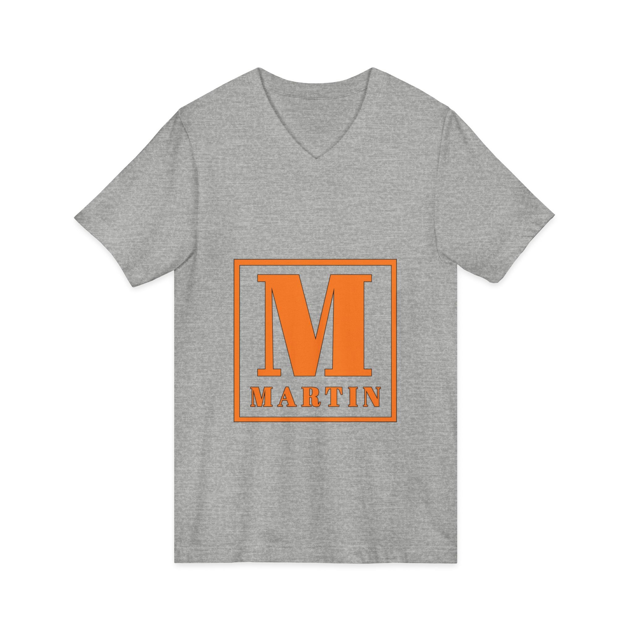 Monogram M Martin V-Neck Tee — Personalized Initial Shirt