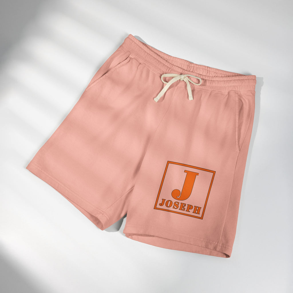 Personalized Initial 'J' Sweat Shorts — Custom Name Joseph Fleece