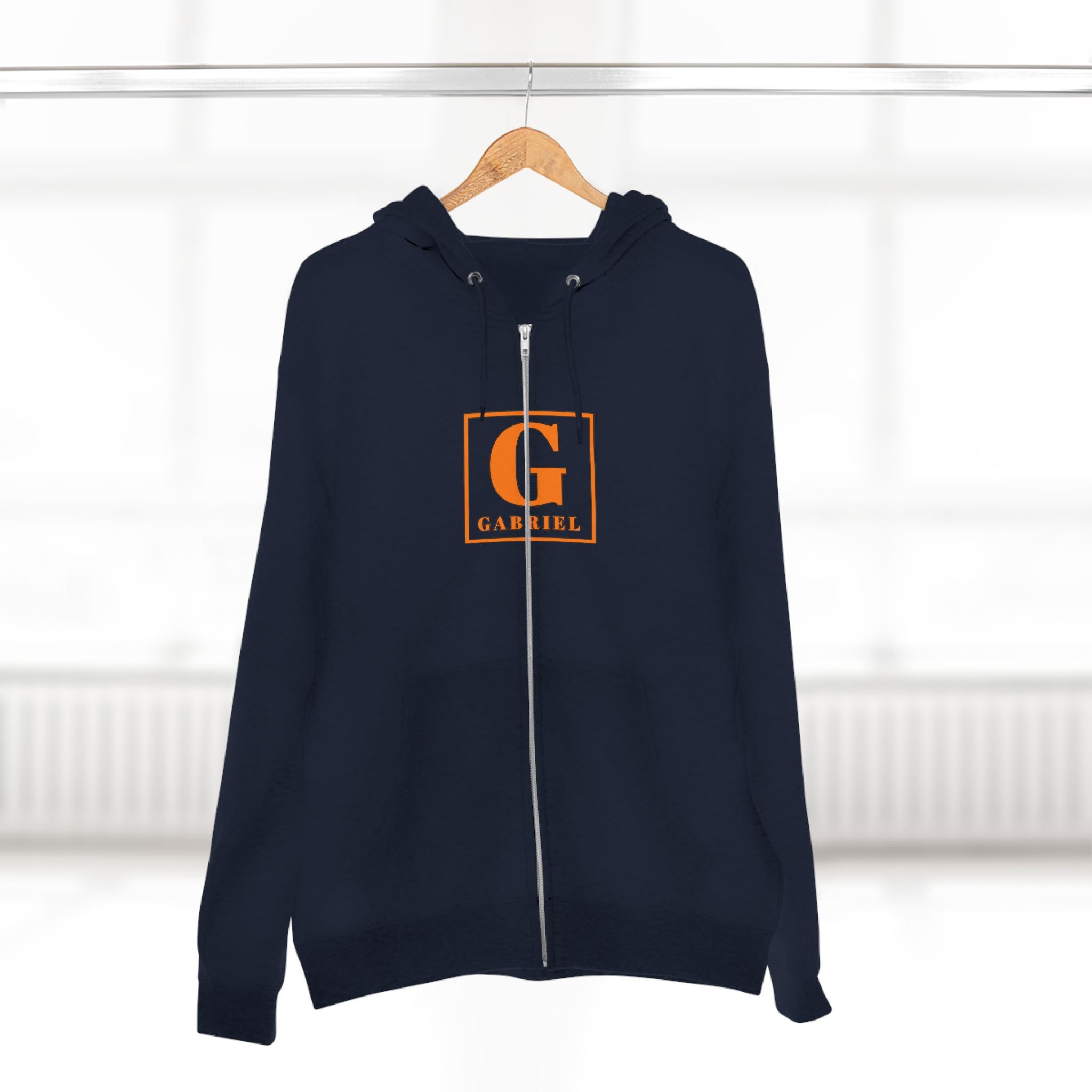 Gabriel Monogram Zip Hoodie — Personalized G Initial Sweatshirt