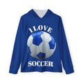 I Love Soccer Hoodie — Men's Athletic Soccer Warmup Top