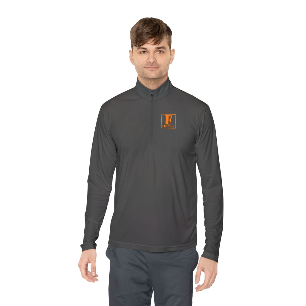 Quarter-Zip Pullover — Minimalist Small Logo Chest Pullover