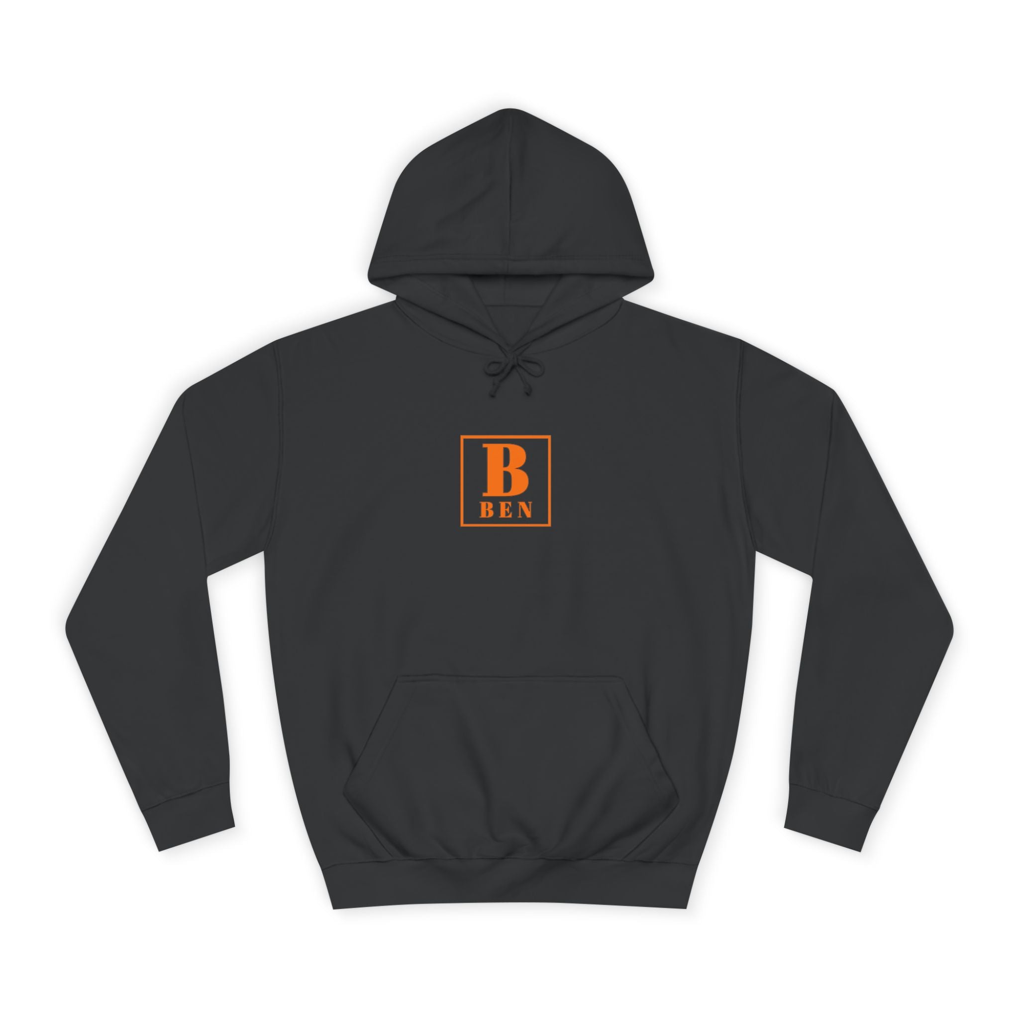 Initial Monogram Hoodie — Custom 'B BEN' College-Style Pullover