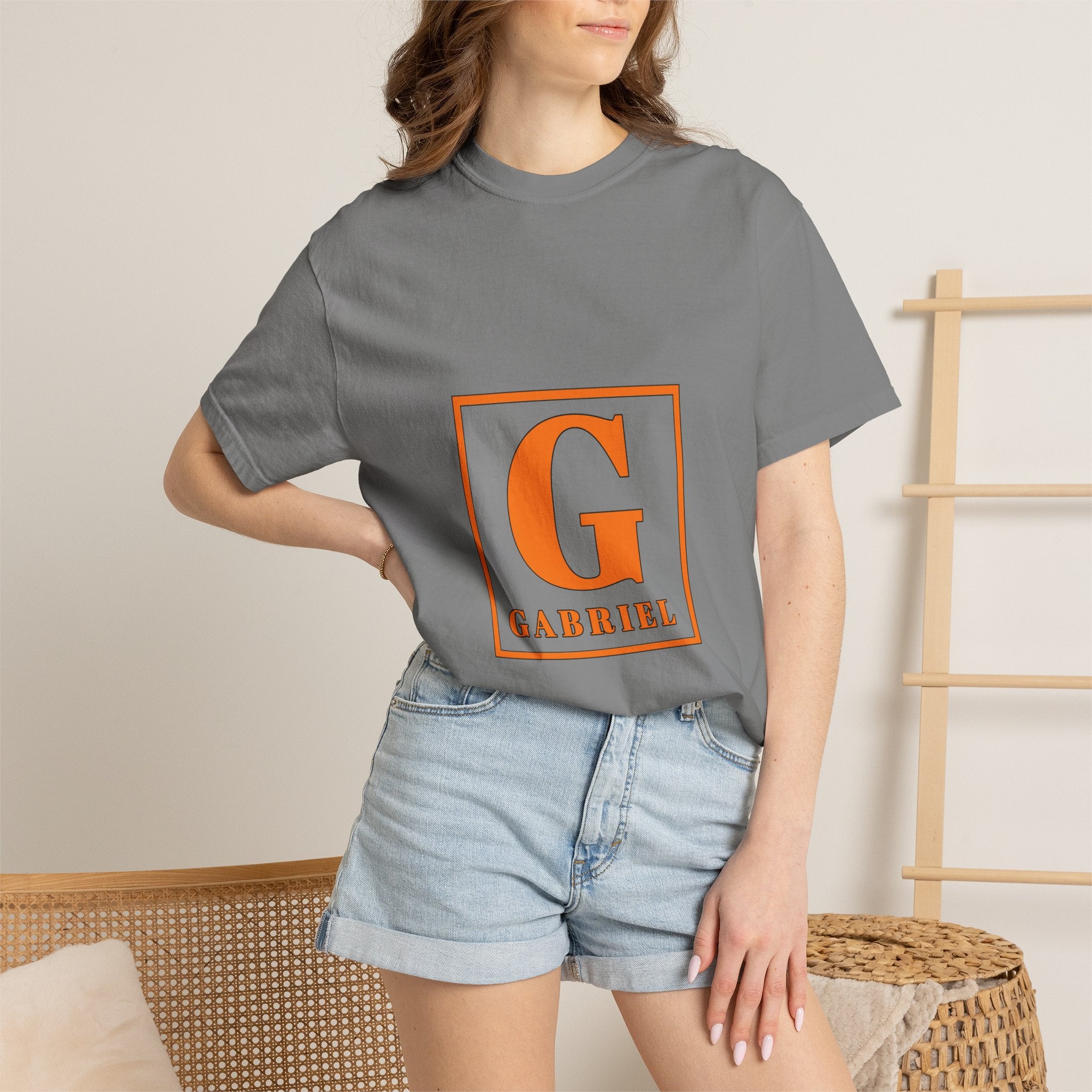 Personalized 'G' Name Monogram T-Shirt — Gabriel Initial Tee