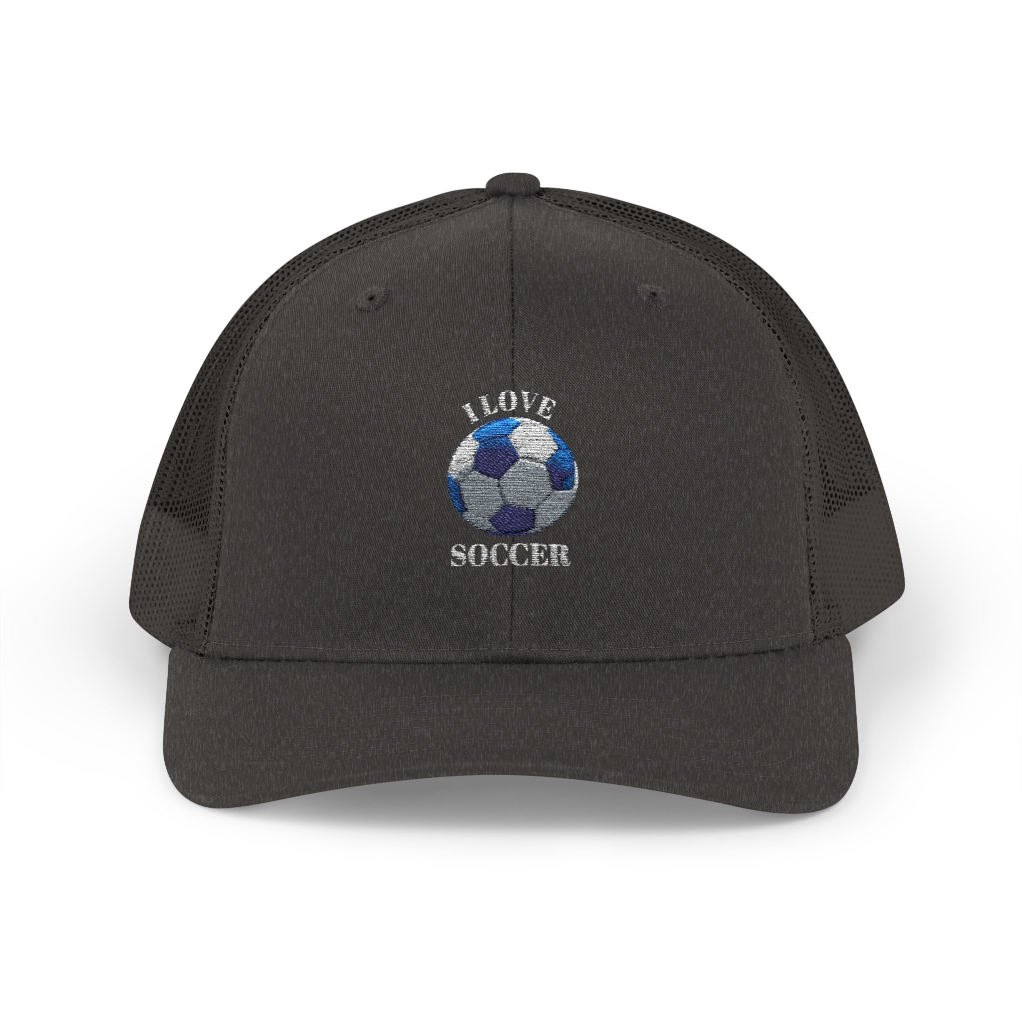 Soccer Mom Trucker Cap - Glitter Soccer Ball Snapback