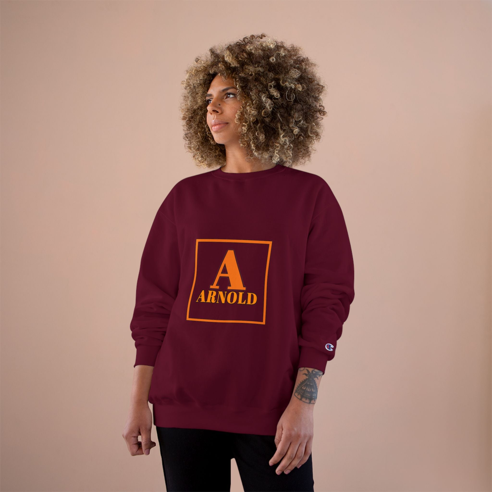 Arnold Letterman Sweatshirt – Personalized A Monogram Champion Crewneck